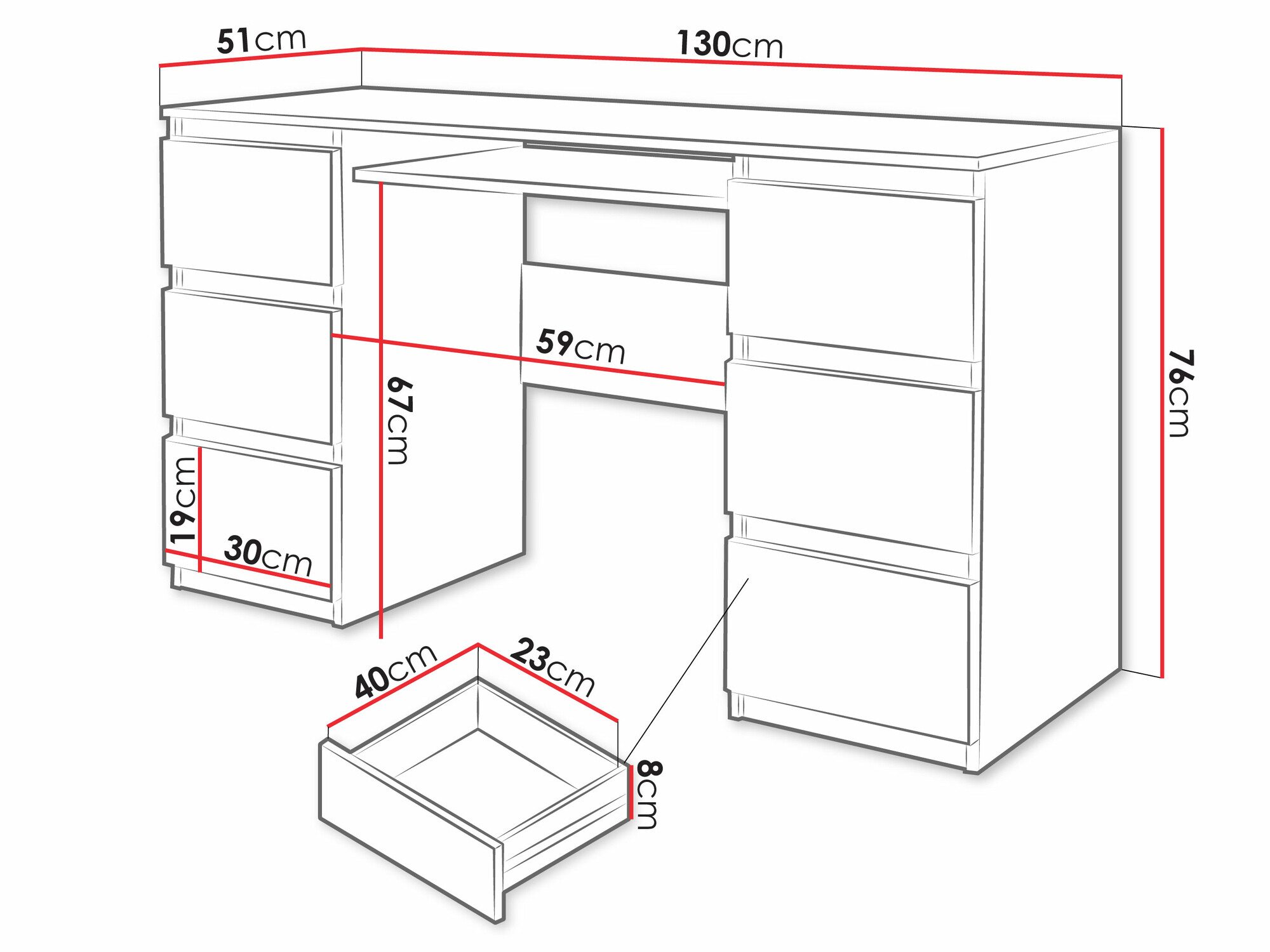Kancelarijski sto Comfivo 448