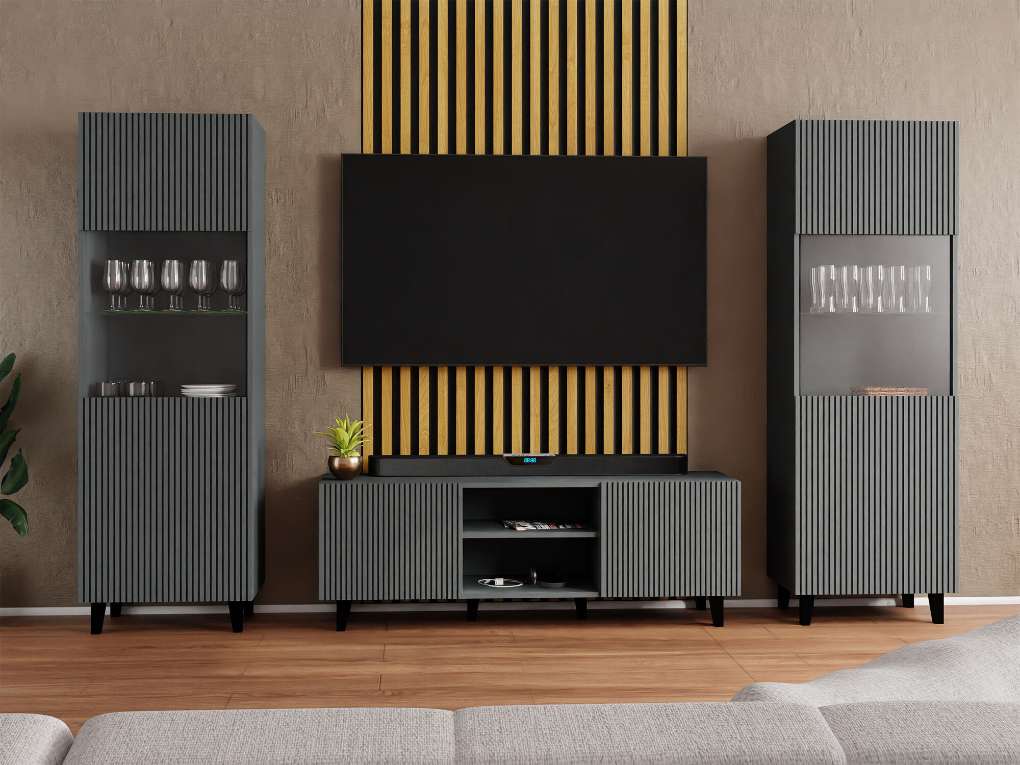 Set za dnevnu sobu Remeta 110 (Antricit (ugalj))