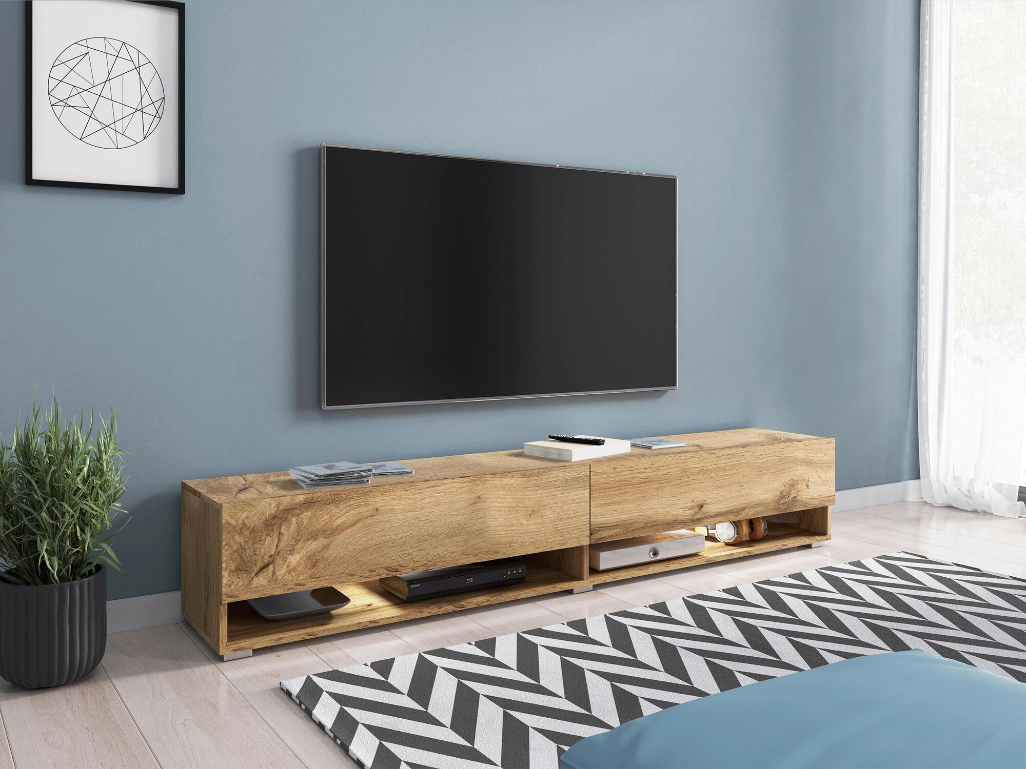 TV komoda Sarasota 119 (Hrast Votan)