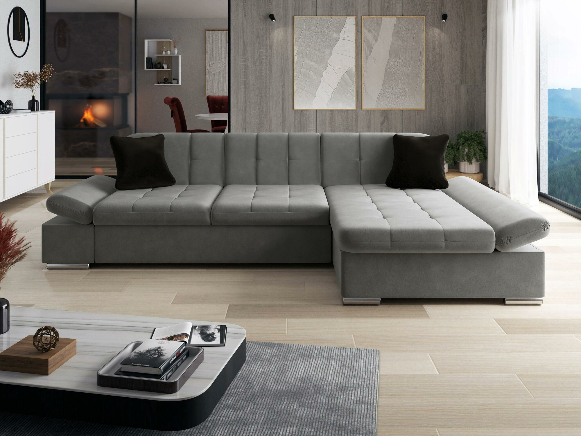 Ugaona sofa Comfivo 219 (Magic Velvet 2217 + Magic Velvet 2219)