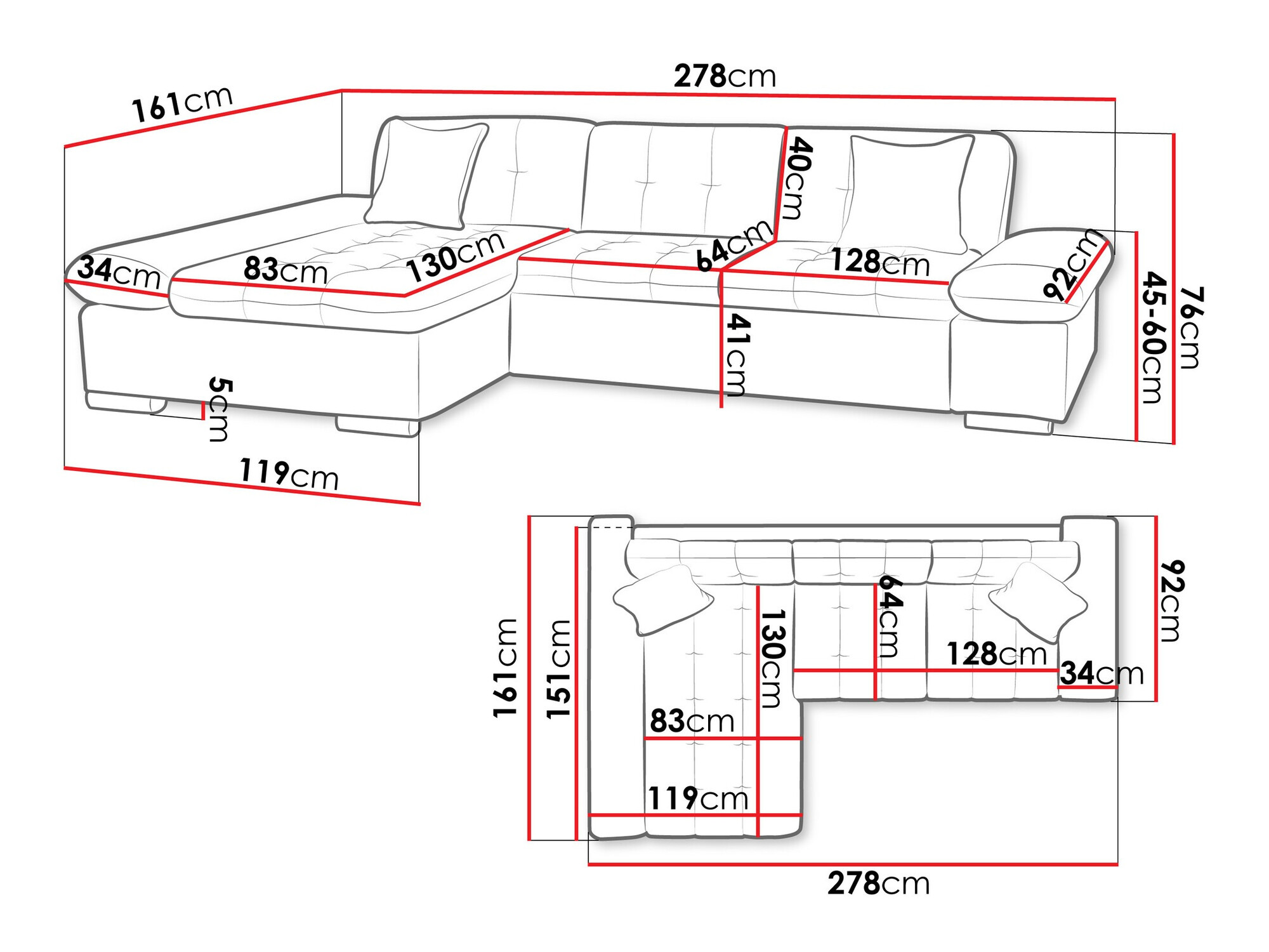 Ugaona sofa Comfivo 219 (Soft 011 + Lux 05 + Lux 06)
