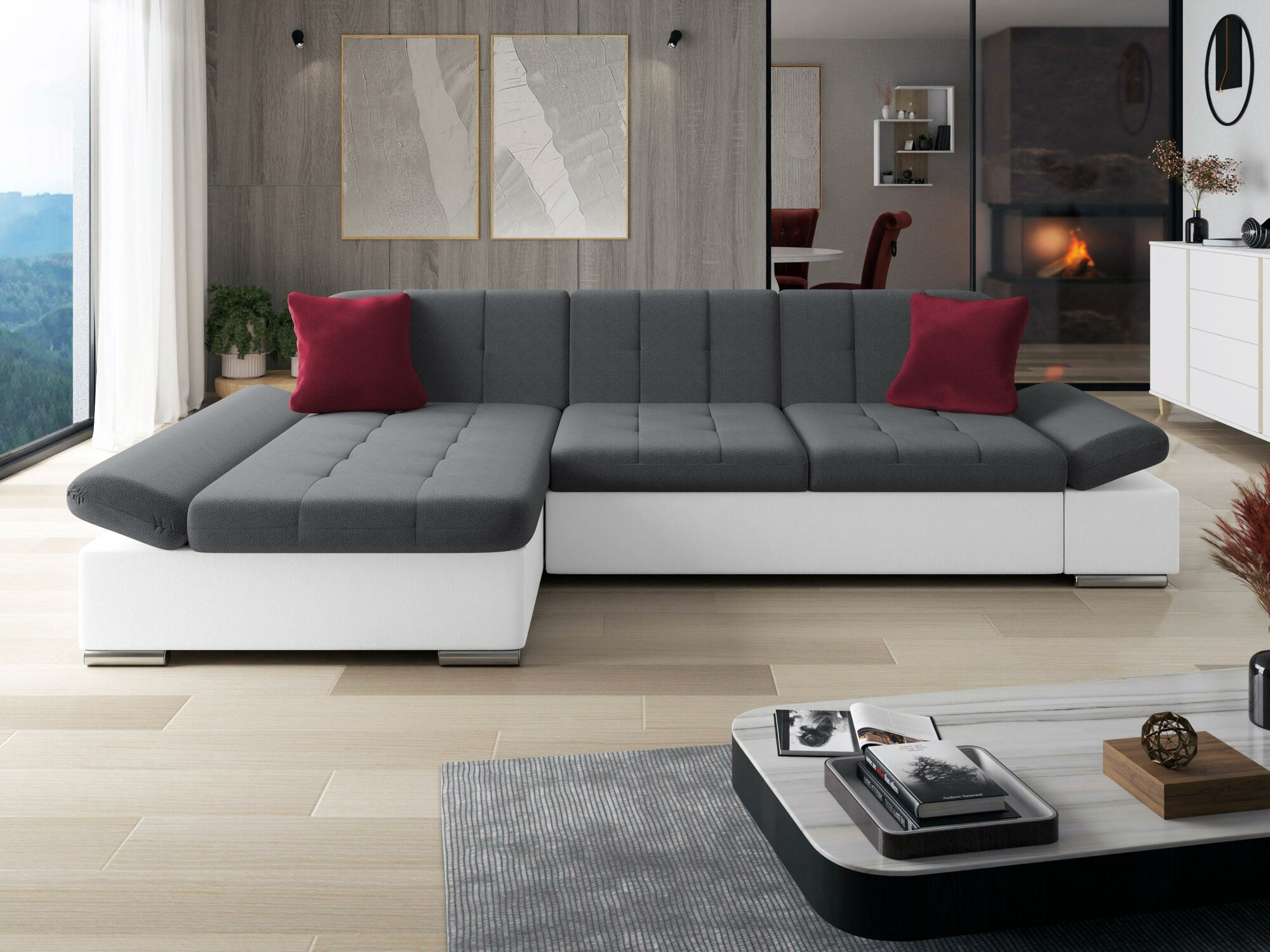 Ugaona sofa Comfivo 219 (Soft 017 + Kronos 22 + Kronos 02)