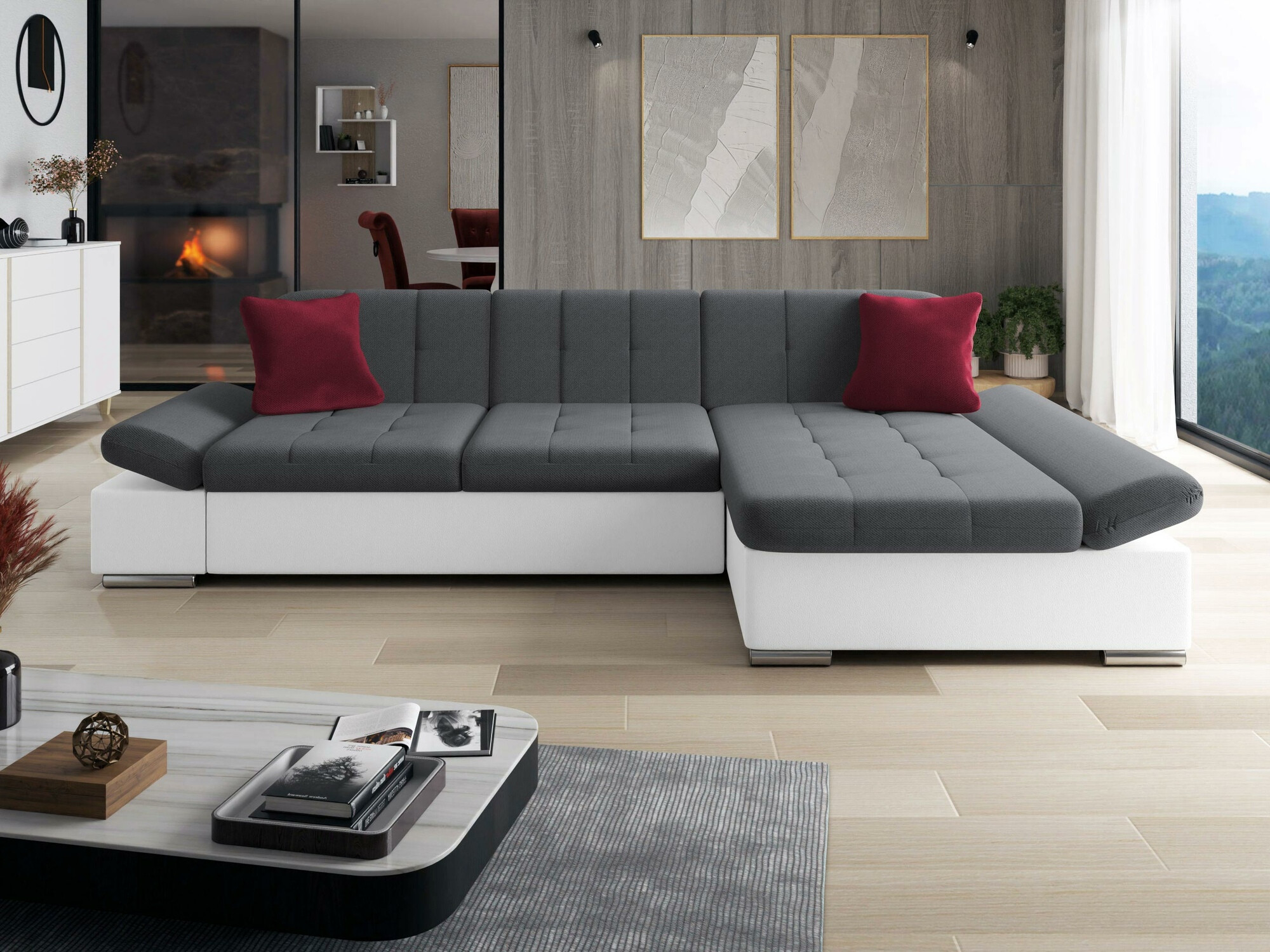 Ugaona sofa Comfivo 219 (Soft 017 + Kronos 22 + Kronos 02)