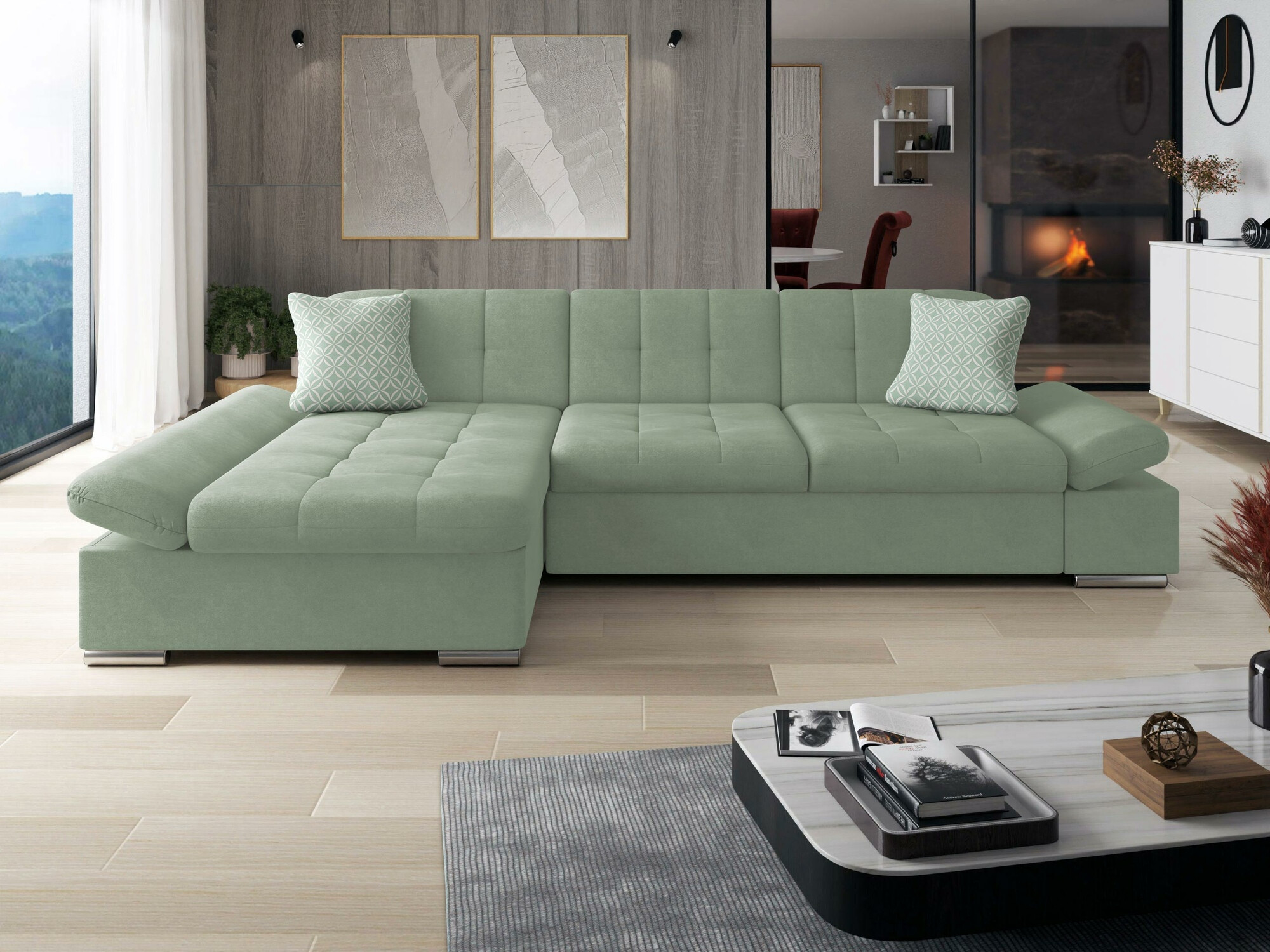 Ugaona sofa Comfivo 219 (Uttario Velvet 2954 + Evo 29)