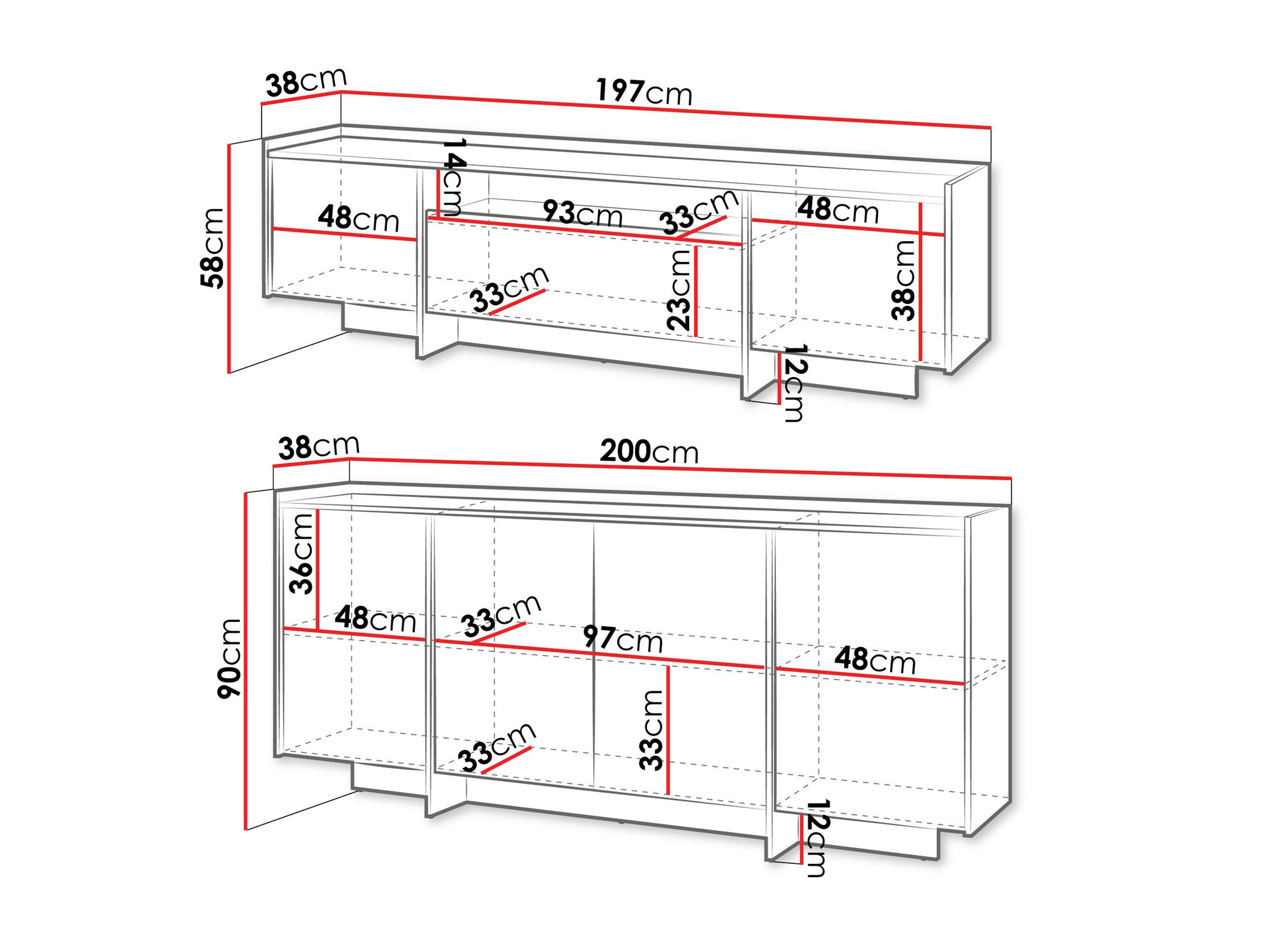 Set za dnevnu sobu Filus (Hrast)