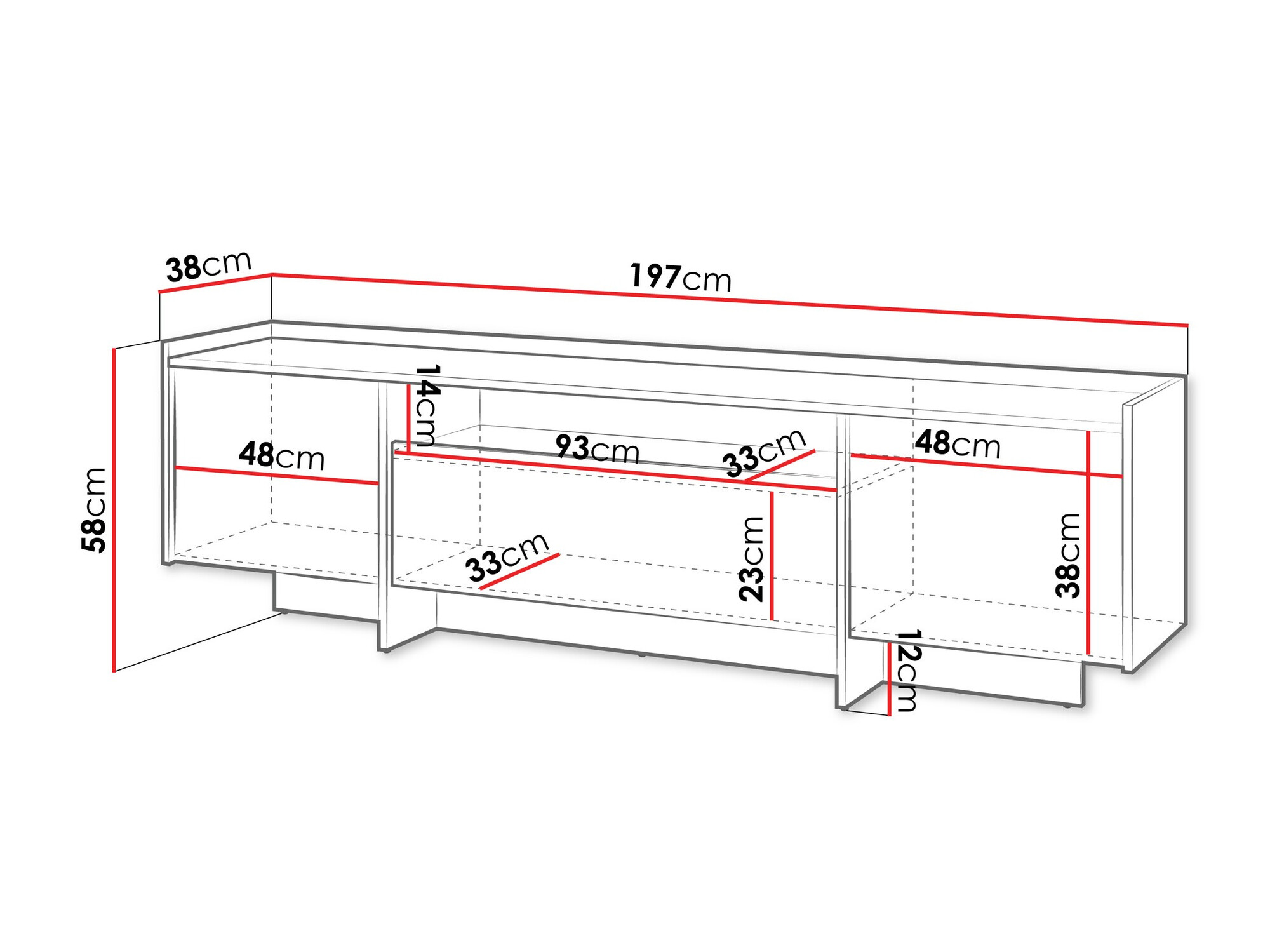 TV sto Parma 105 (Hrast)
