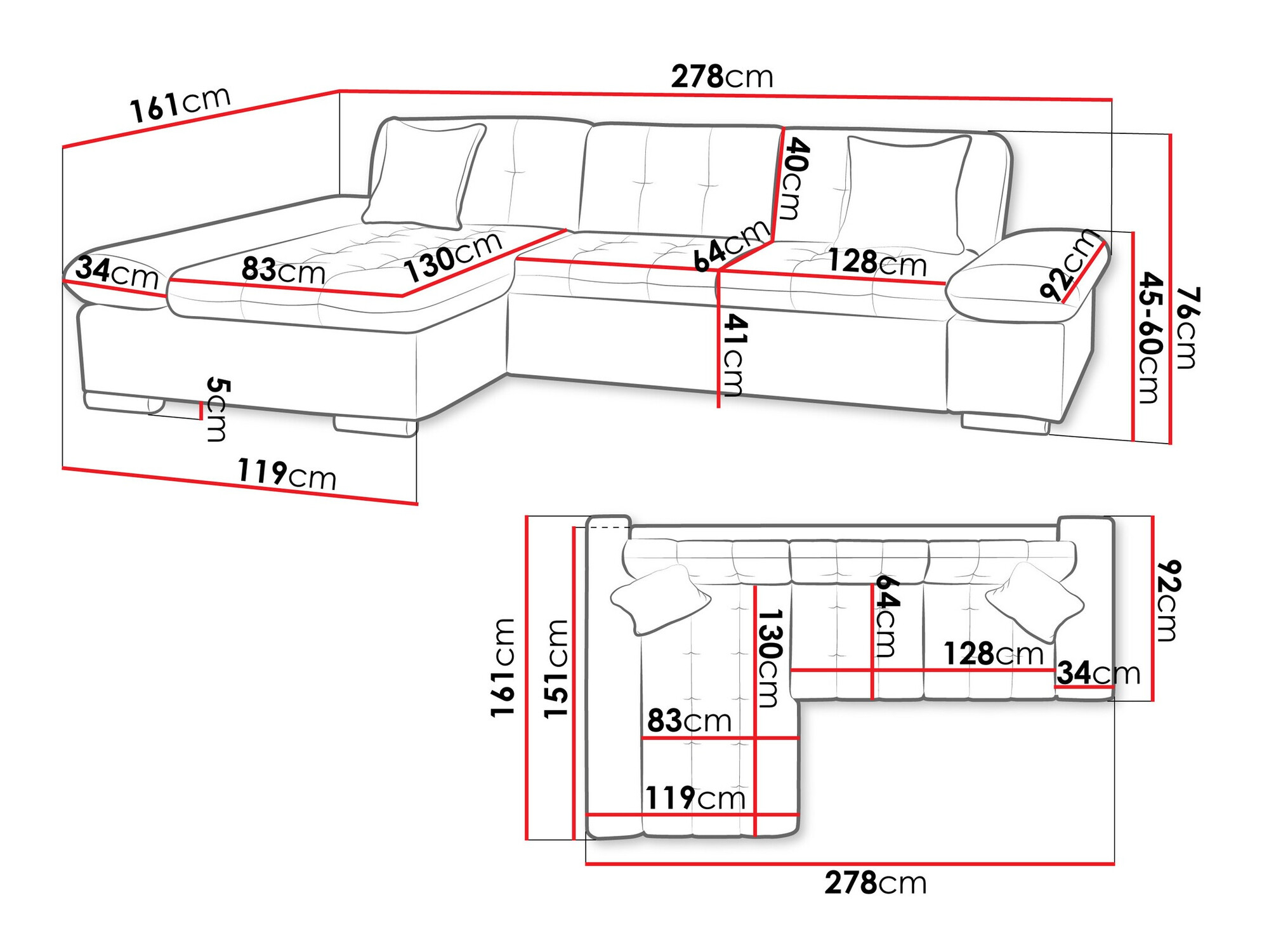 Ugaona sofa Comfivo 219 (Horton 204.01)