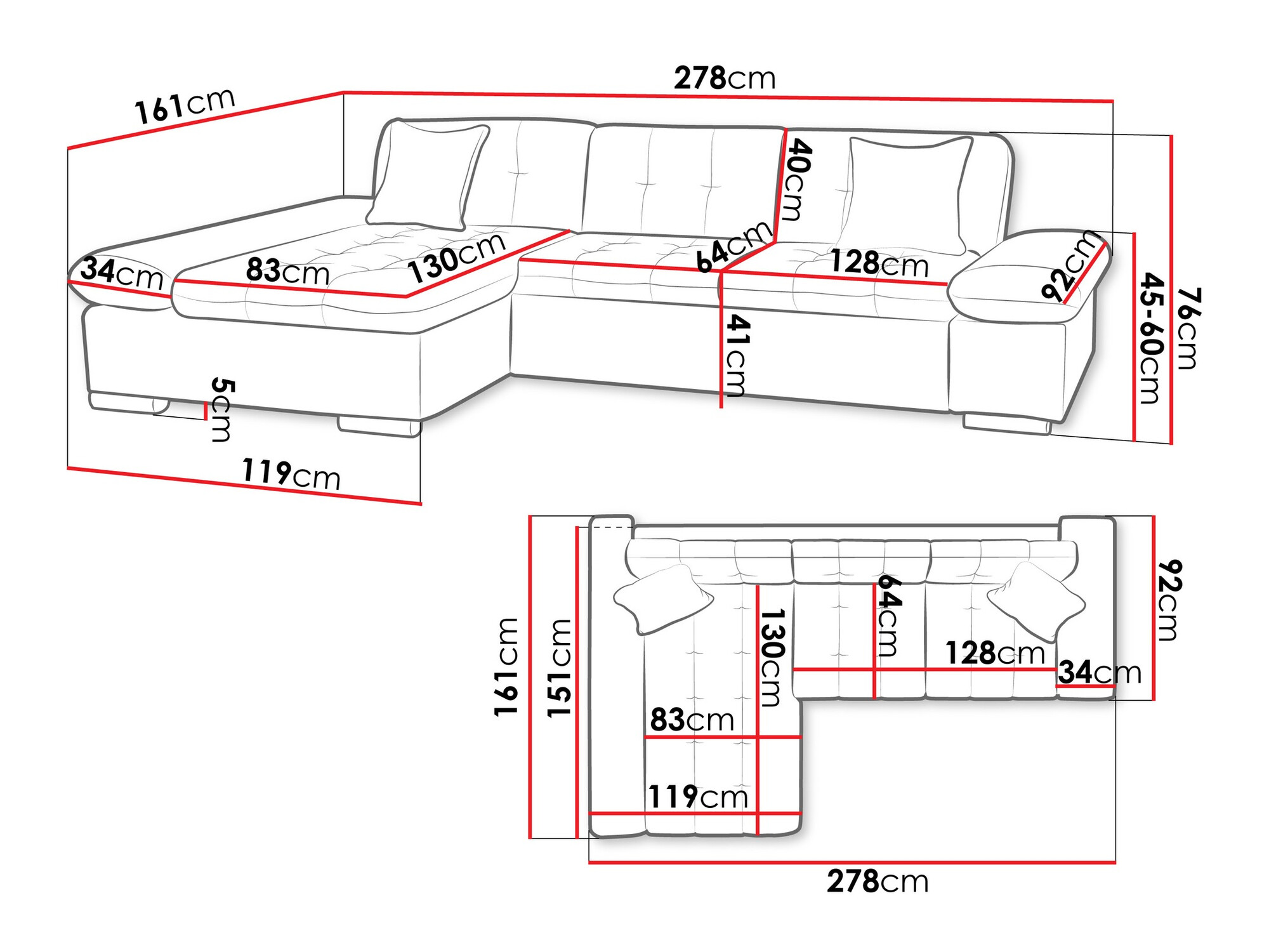 Ugaona sofa Comfivo 219 (Magni 206.11)