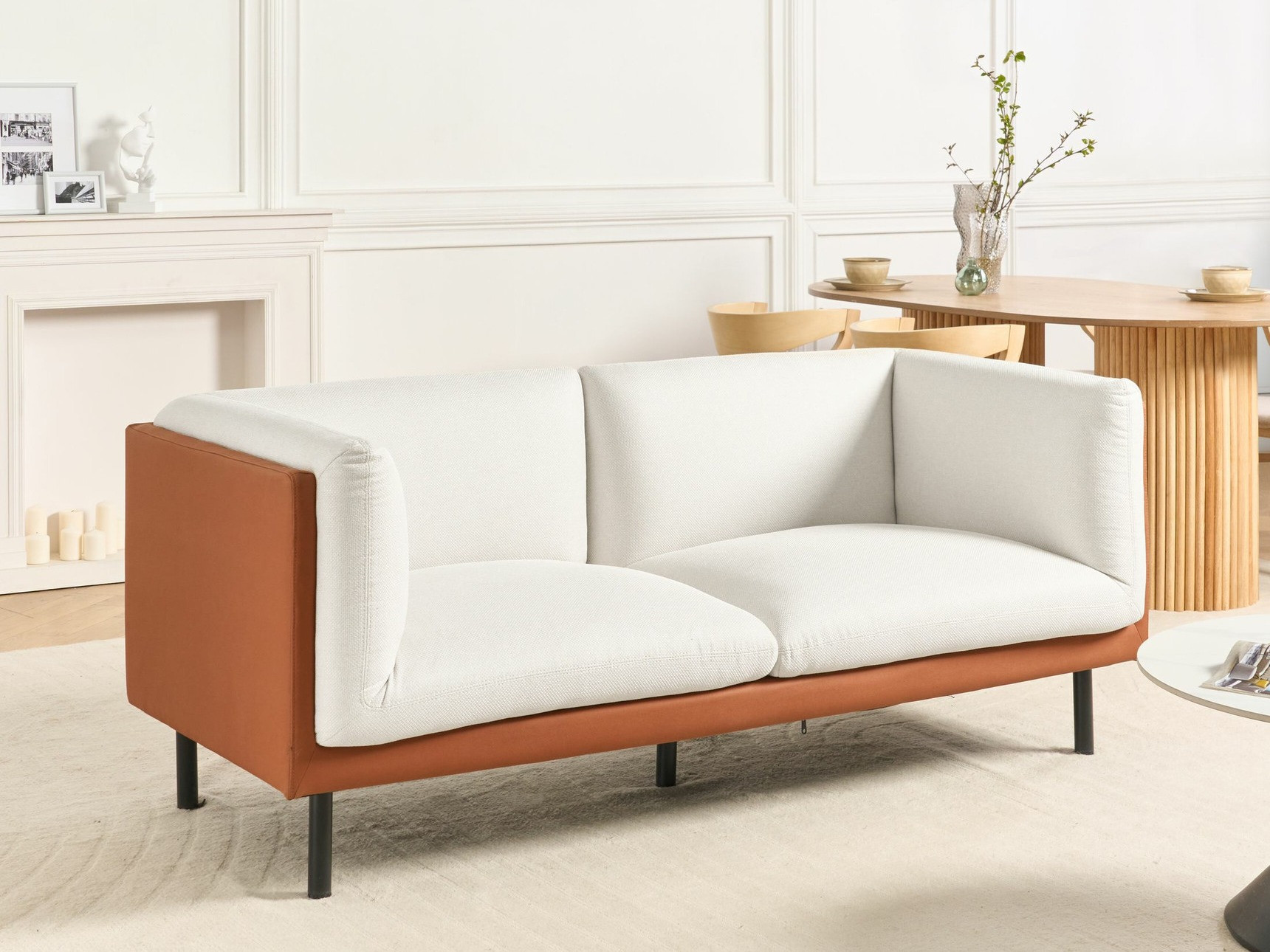 Sofa Berwyn 2684 (Belo + Smeđa)