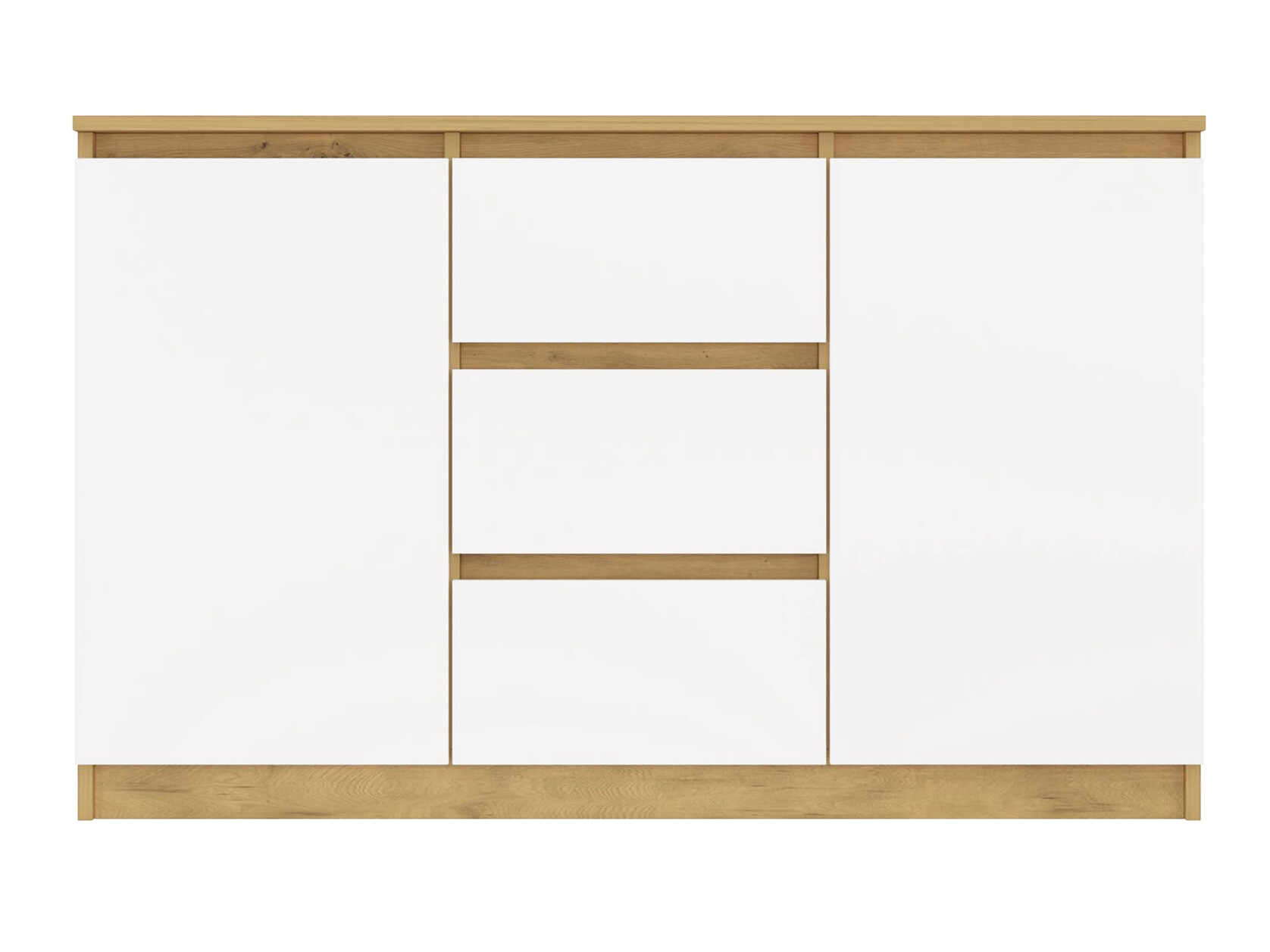 Komoda Elbvelu 112 (Belo + Zanatski hrast)