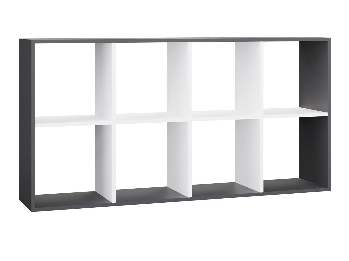 Polica Mandeville 288 (Belo + Antracit)