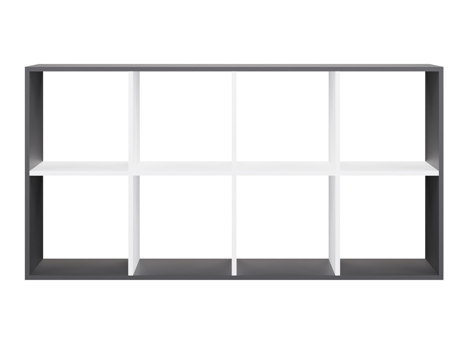 Polica Mandeville 288 (Belo + Antracit)