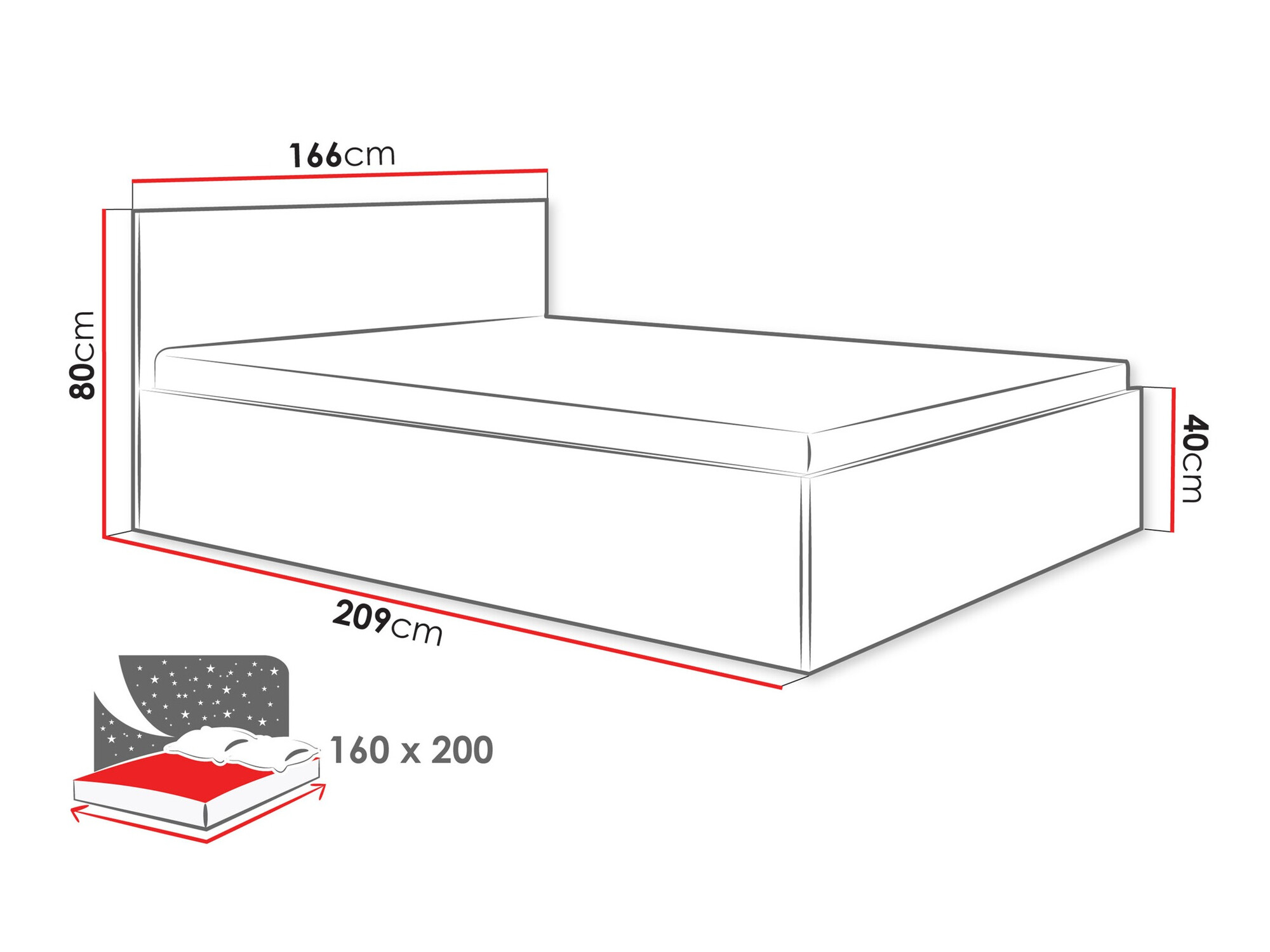 Krevet Comfivo Larmire 115