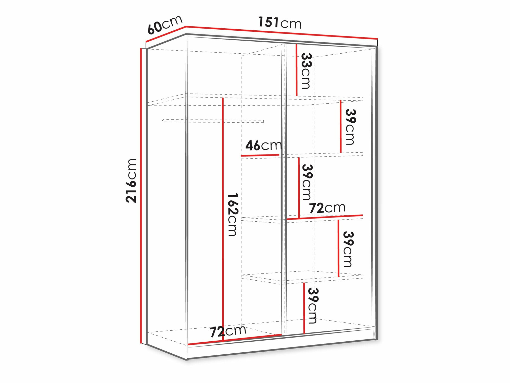 Ormar Larmire 100 (Belo)