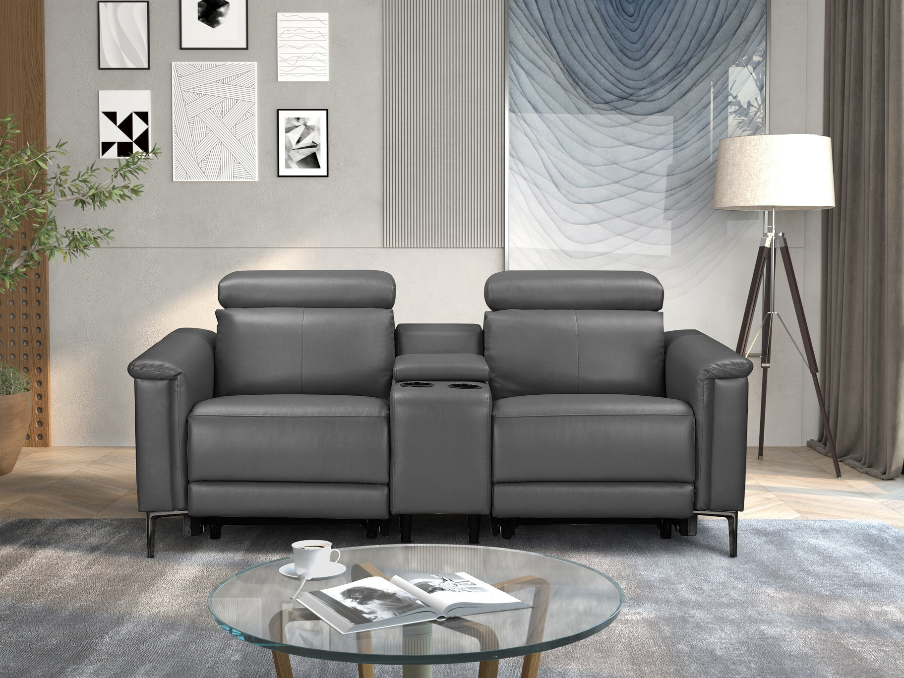 Relaks sofa Evamare 101 (Sivo)
