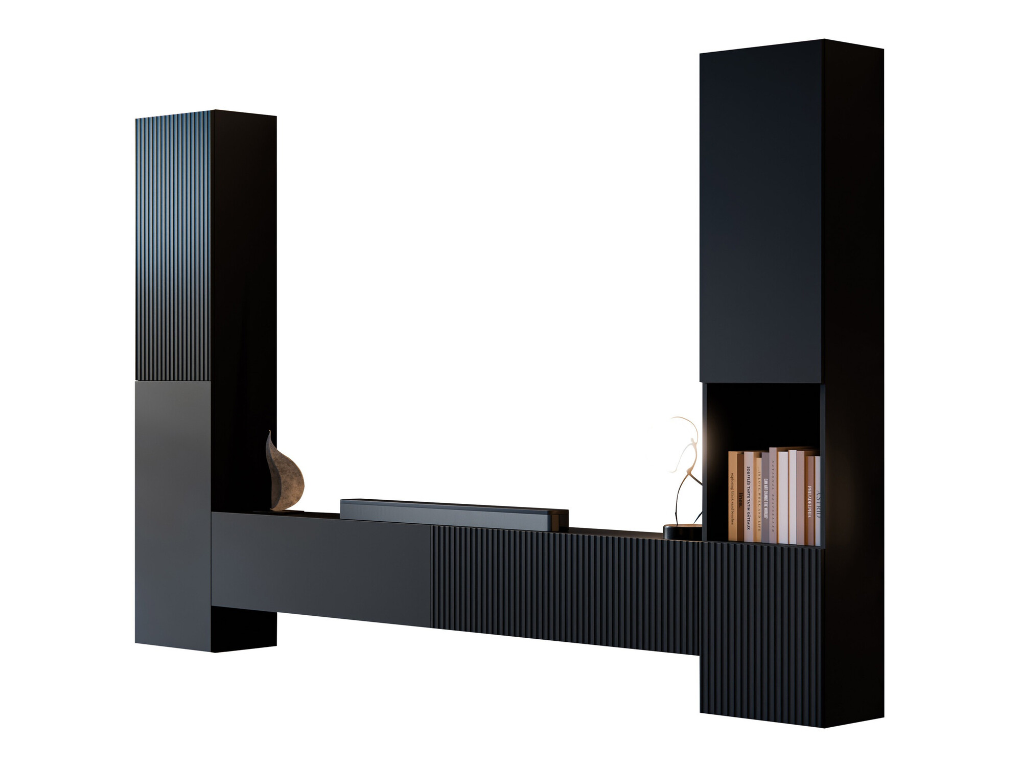 Set za dnevnu sobu Calveru 105 (Crno)