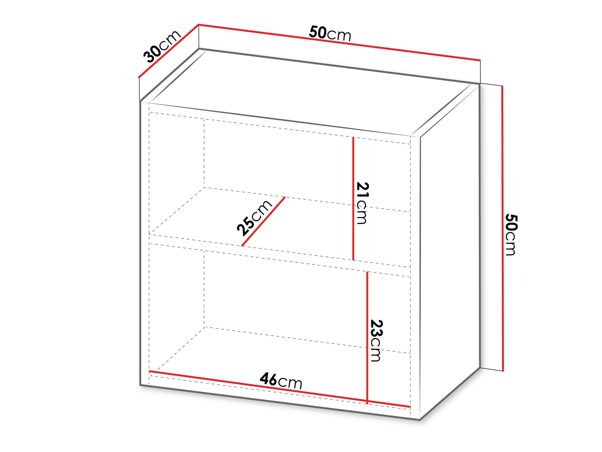Zidni ormarić Species I (Crno)