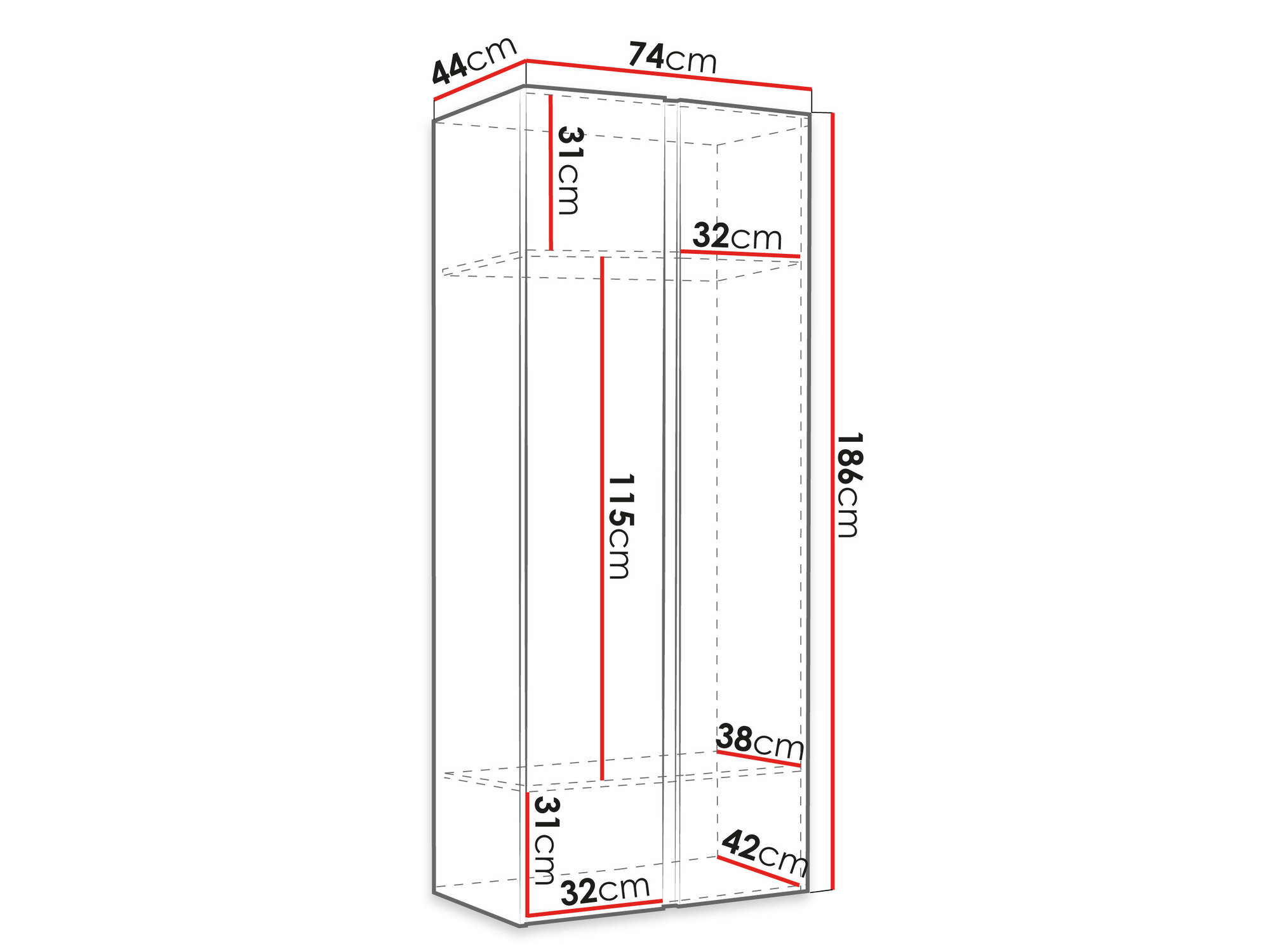 Ormar Hartford 395 (Crno)