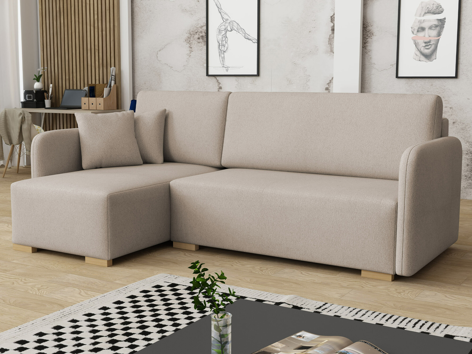 Ugaona sofa Columbus 245 (Velo 623)
