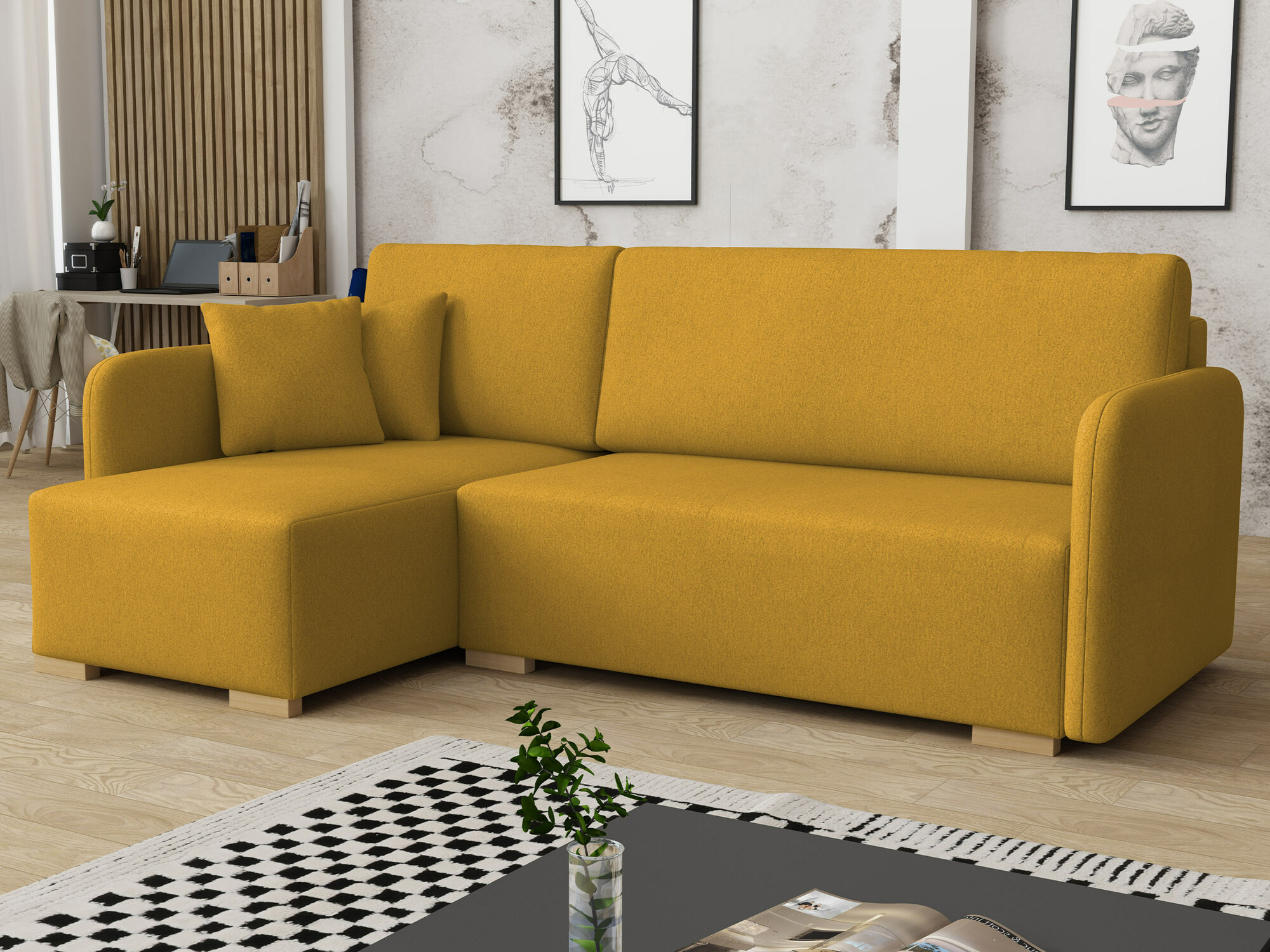 Ugaona sofa Columbus 245 (Velo 626)