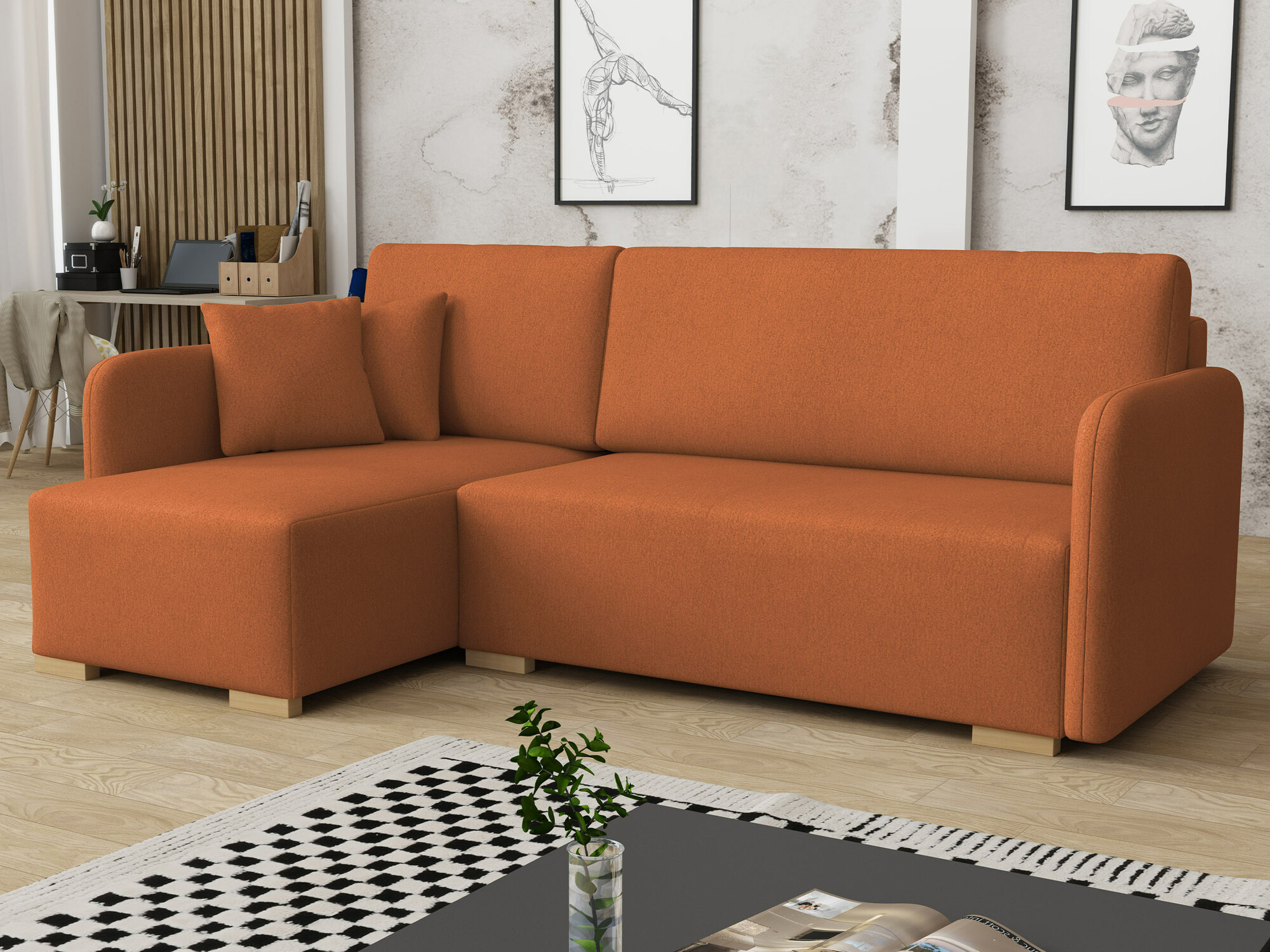Ugaona sofa Columbus 245 (Velo 627)