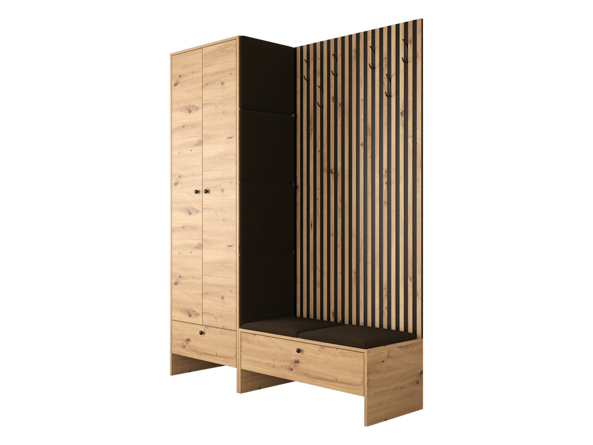 Set za hodnik Donio III (Artisan hrast + Manila 04)