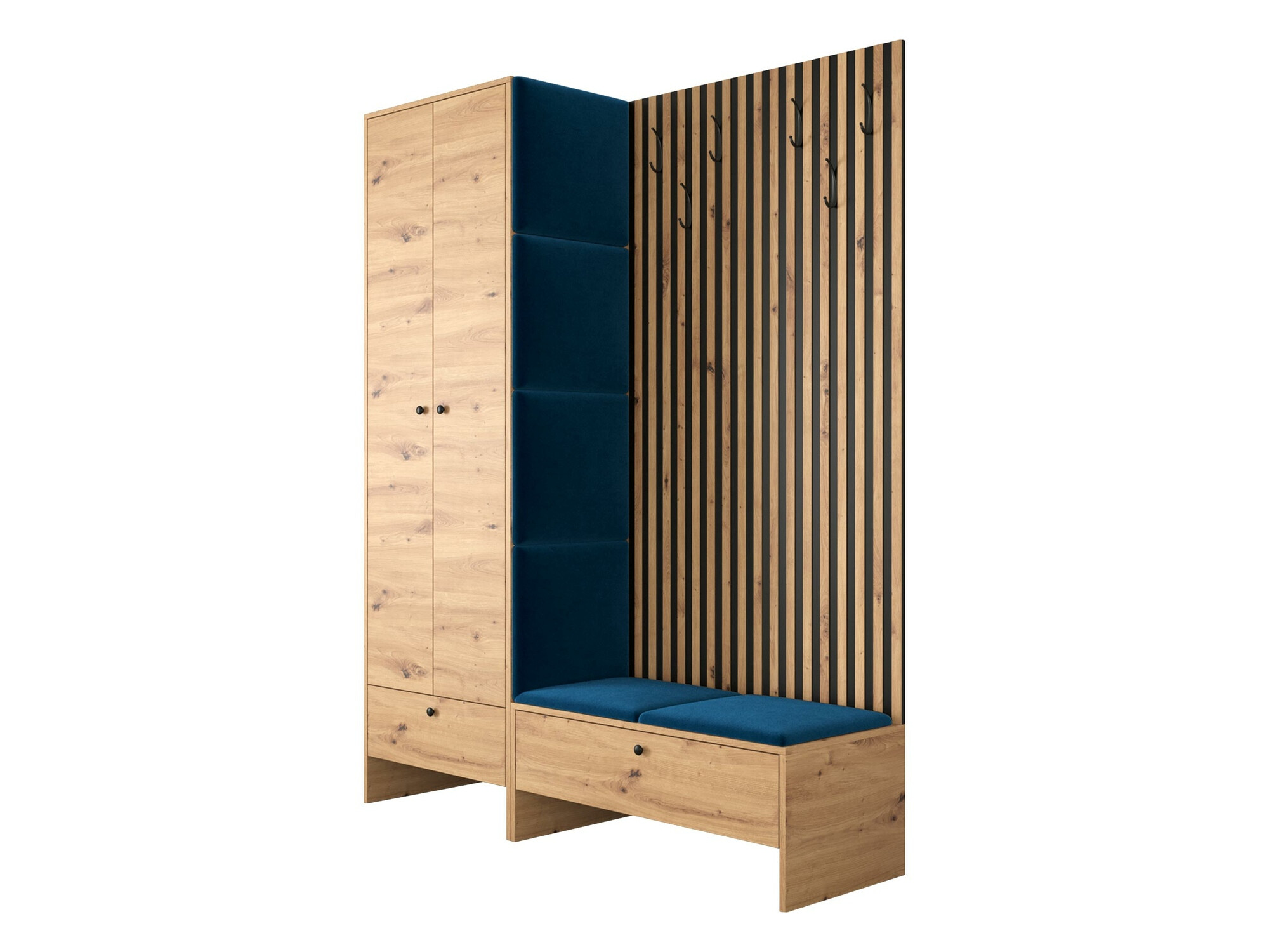 Set za hodnik Donio III (Artisan hrast + Manila 26)