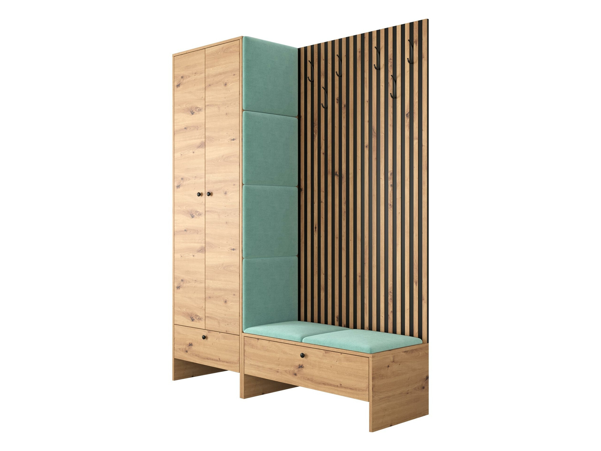 Set za hodnik Hartford 320 (Artisan hrast + Manila 11)