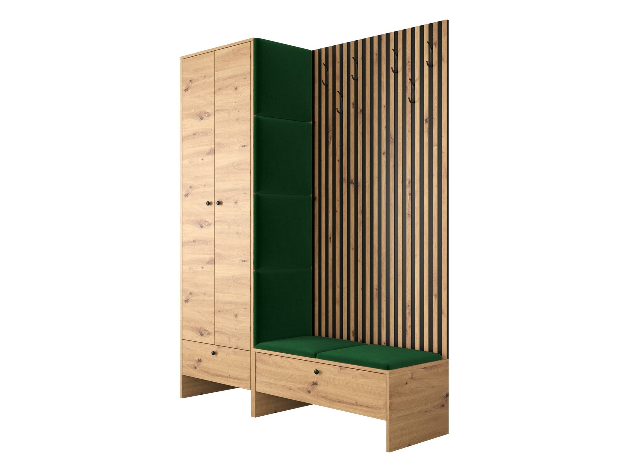 Set za hodnik Hartford 320 (Artisan hrast + Manila 35)