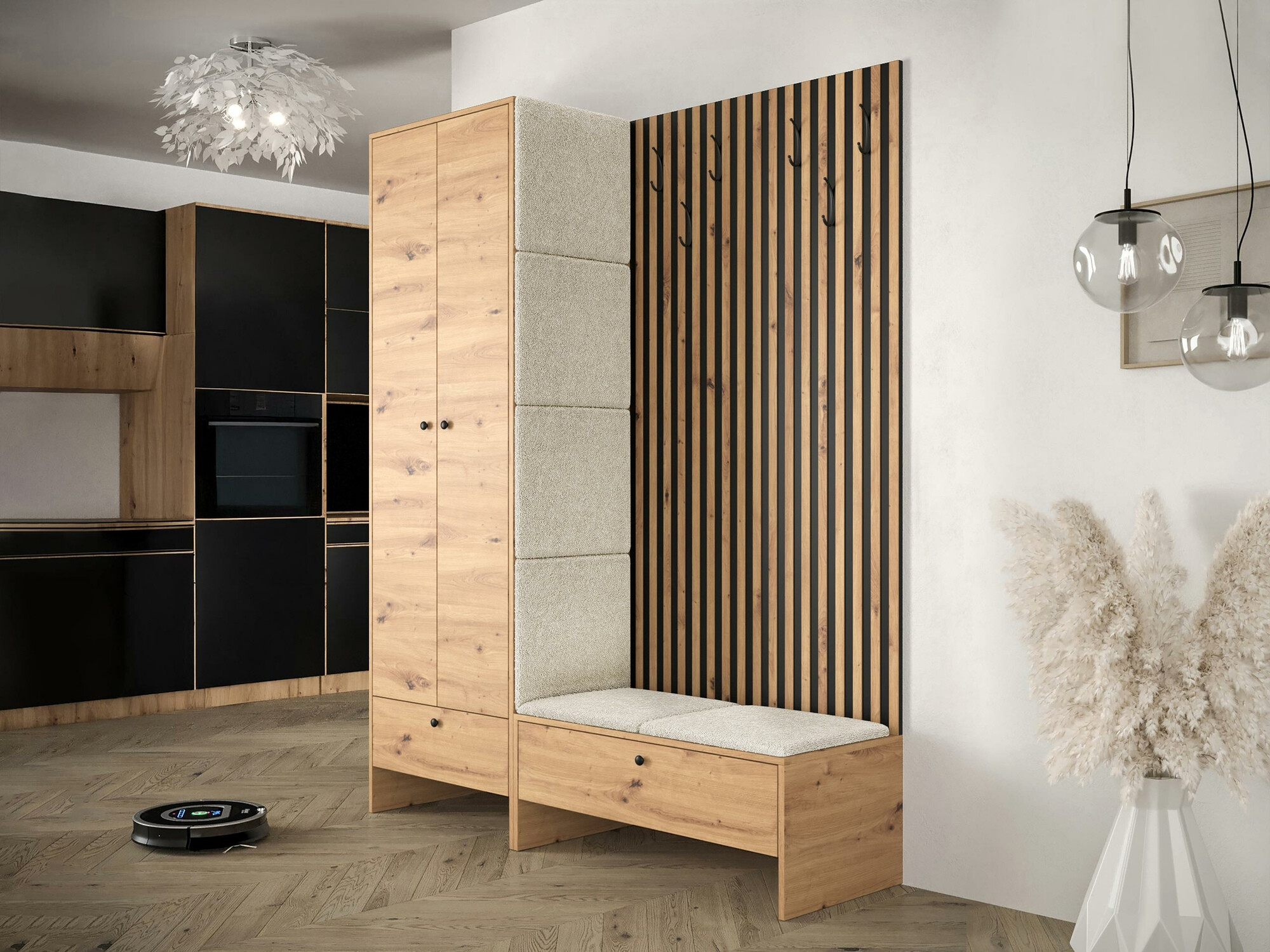 Set za hodnik Hartford 320 (Zanatski hrast + Abriamo 3)