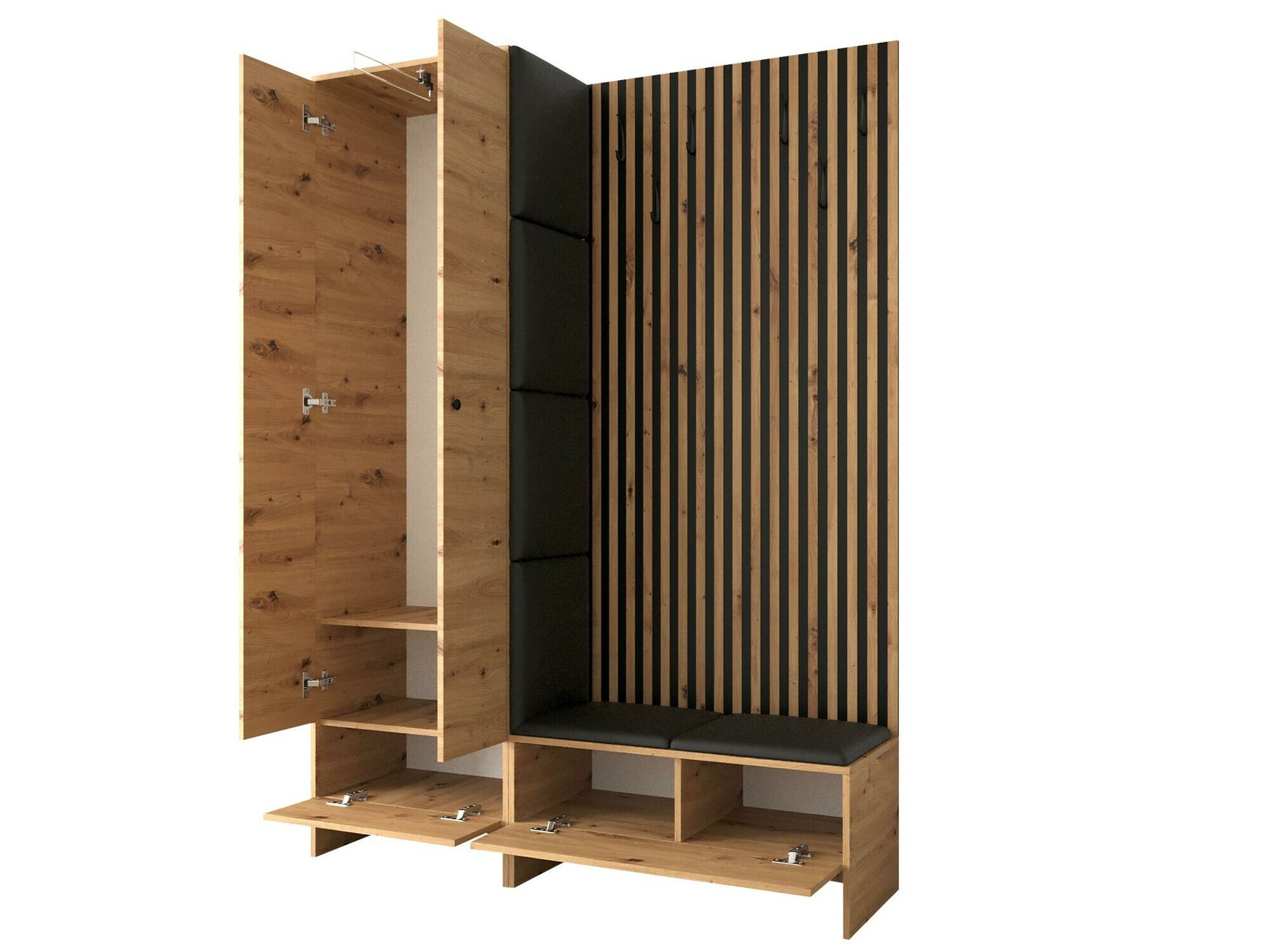 Set za hodnik Hartford 320 (Zanatski hrast + Abriamo 3)