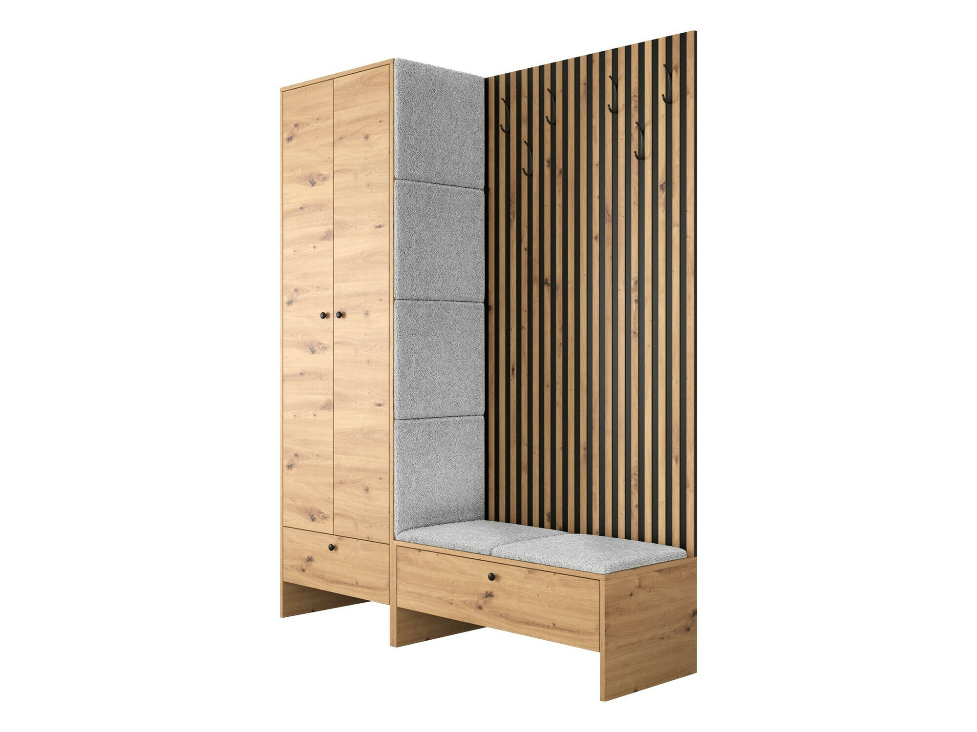 Set za hodnik Hartford 320 (Zanatski hrast + Abriamo 6)