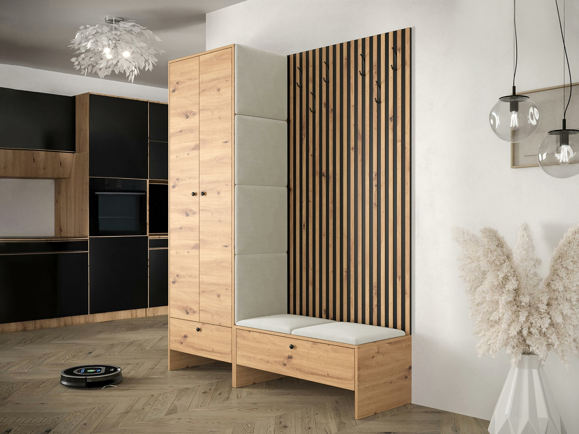 Set za hodnik Hartford 320 (Zanatski hrast + Manila 02)