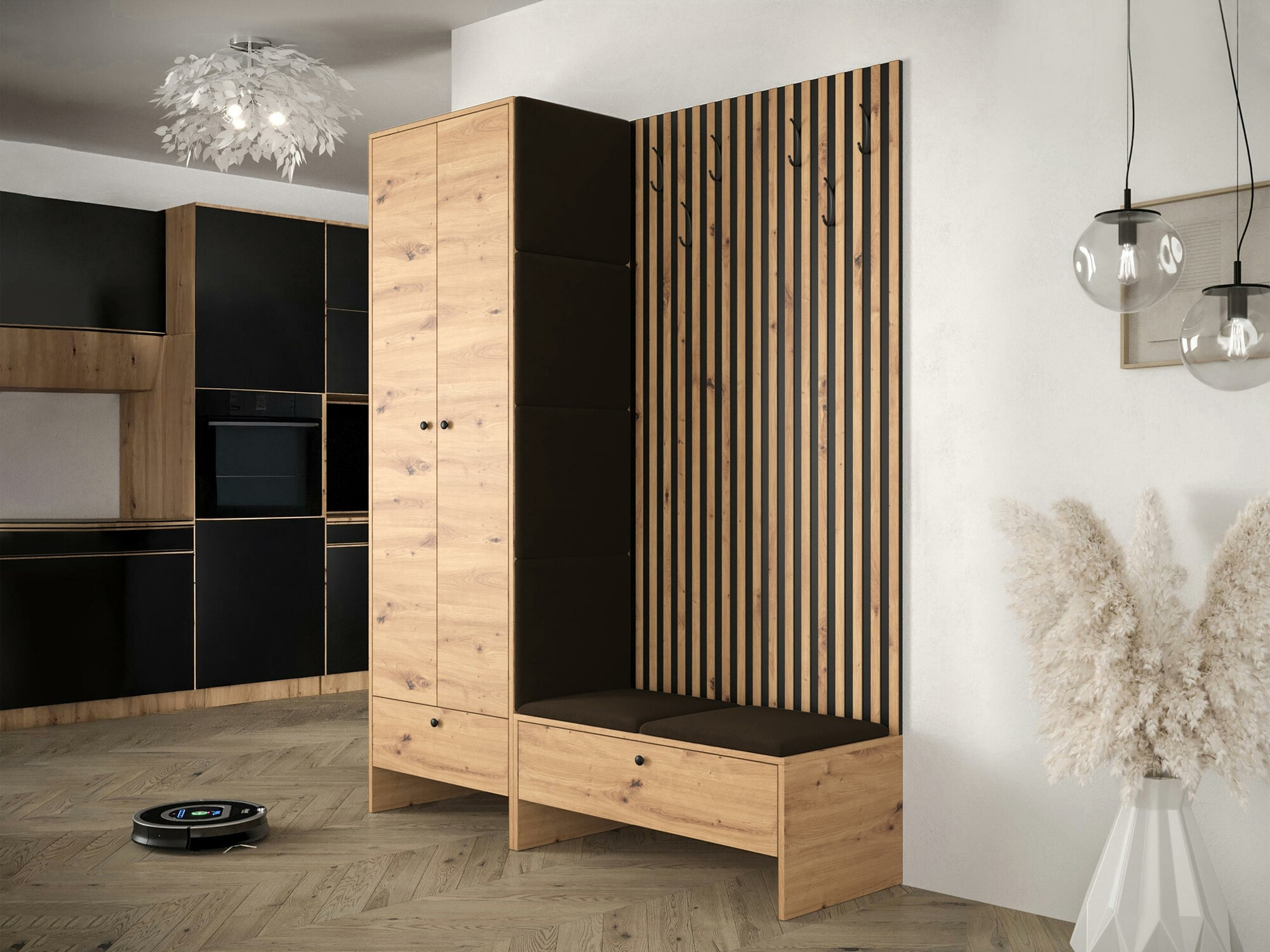 Set za hodnik Hartford 320 (Zanatski hrast + Manila 04)