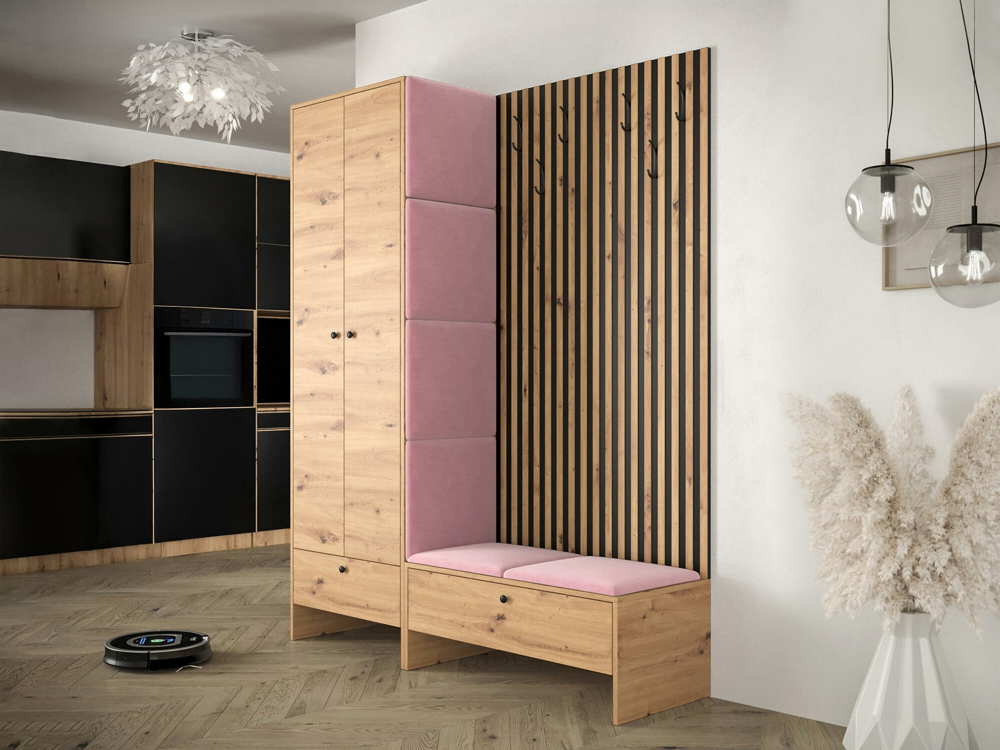 Set za hodnik Hartford 320 (Zanatski hrast + Manila 09)