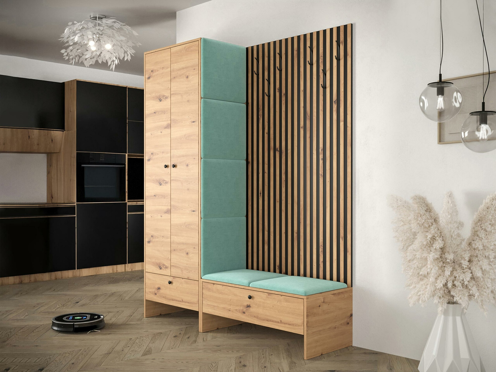 Set za hodnik Hartford 320 (Zanatski hrast + Manila 11)