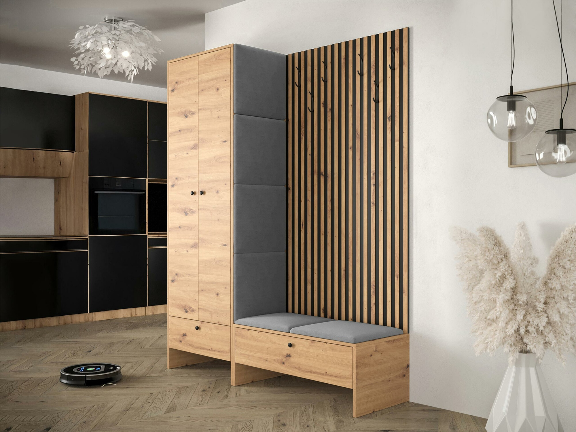 Set za hodnik Hartford 320 (Zanatski hrast + Manila 16)