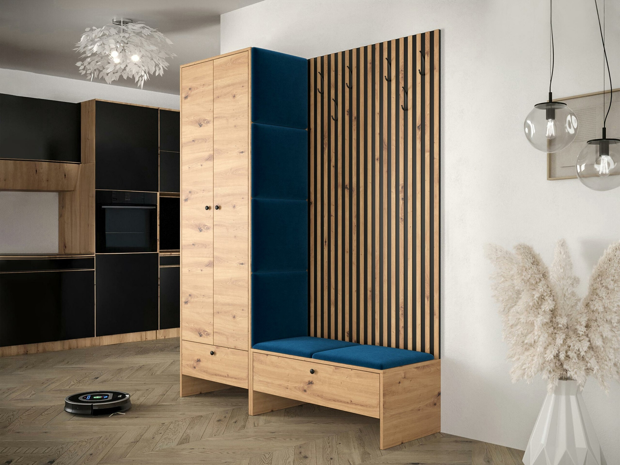 Set za hodnik Hartford 320 (Zanatski hrast + Manila 26)