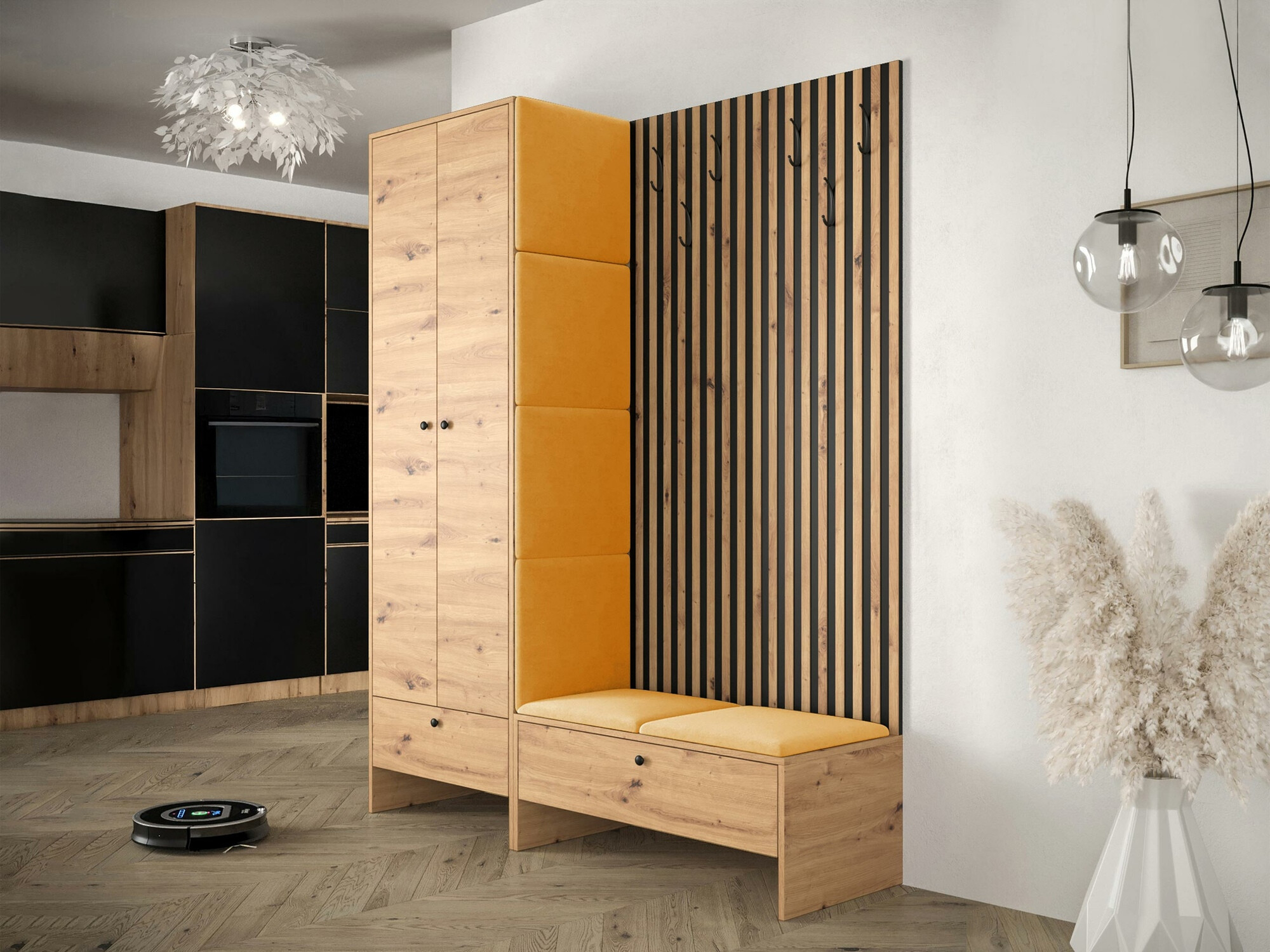 Set za hodnik Hartford 320 (Zanatski hrast + Manila 32)