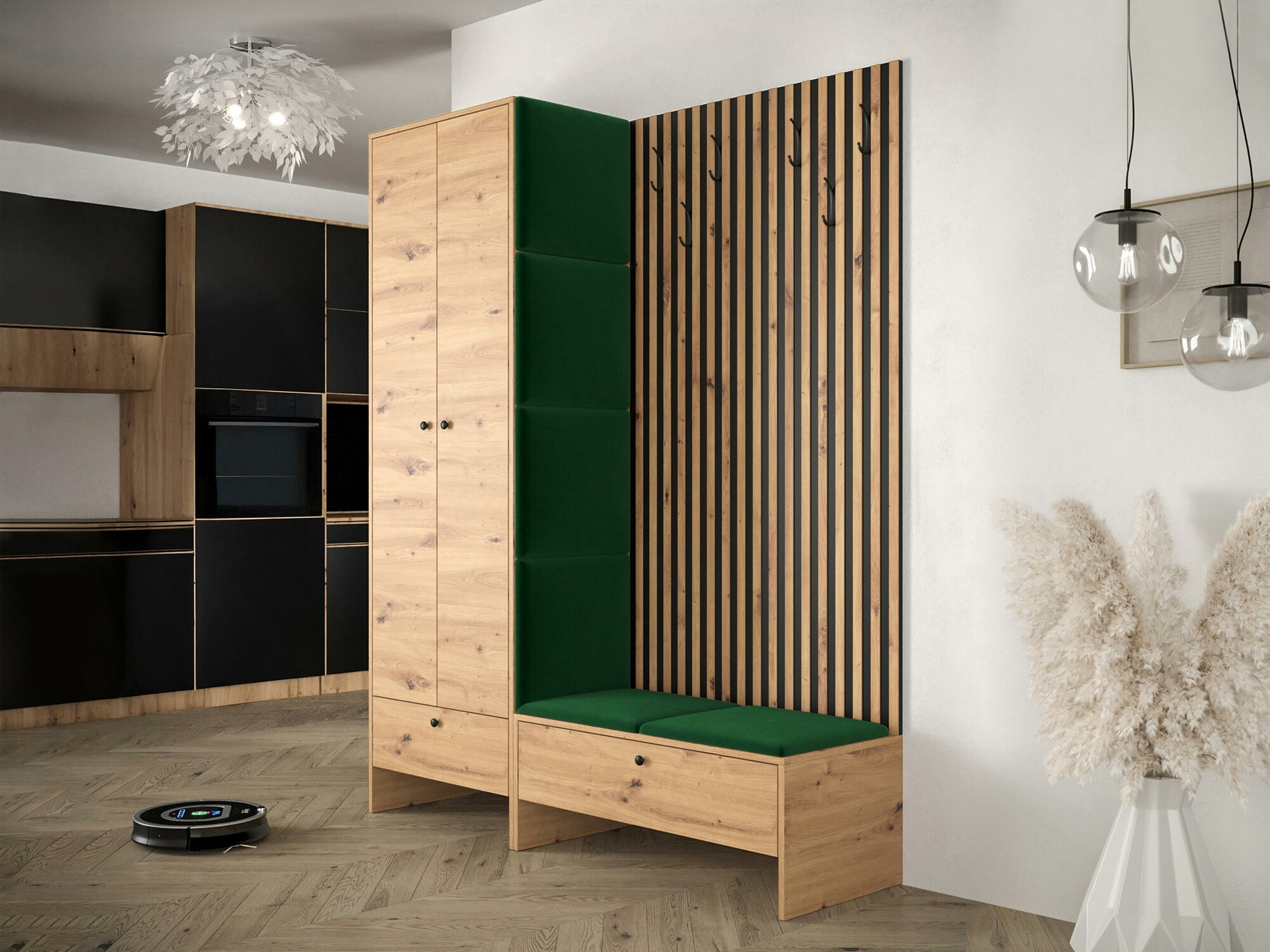 Set za hodnik Hartford 320 (Zanatski hrast + Manila 35)