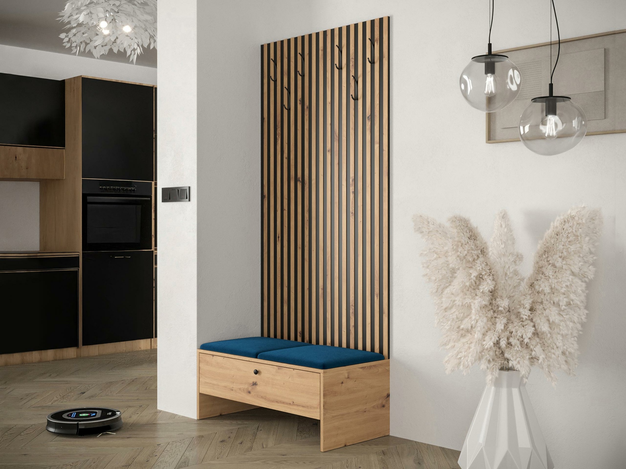 Set za hodnik Hartford 321 (Artisan hrast + Manila 26)