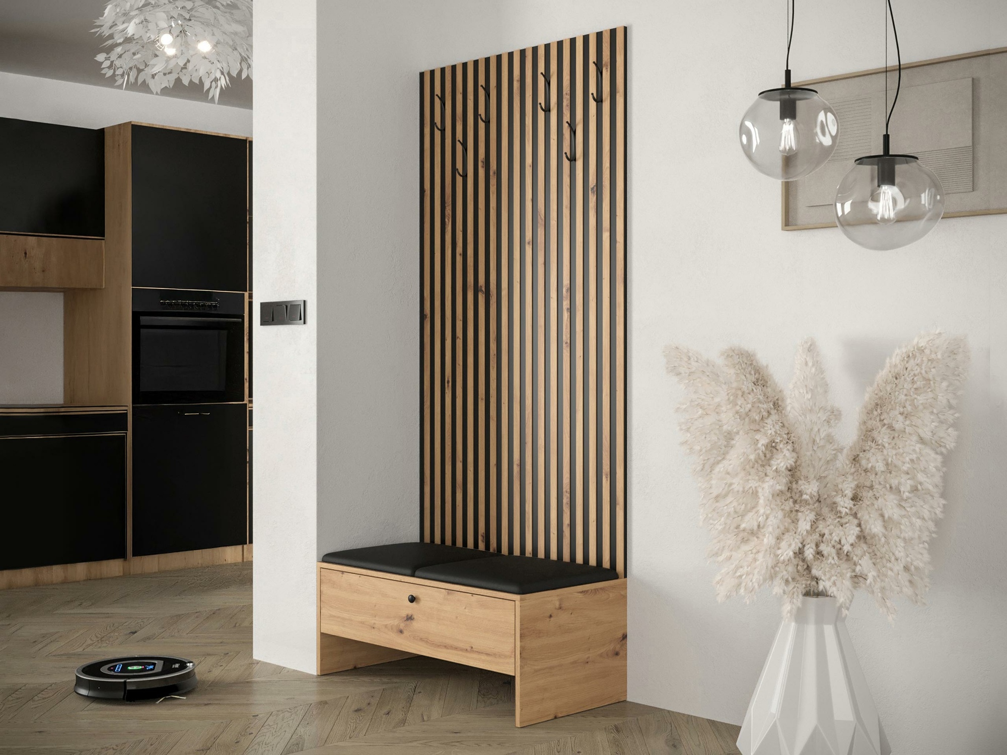 Set za hodnik Hartford 321 (Artisan hrast + Soft 011)