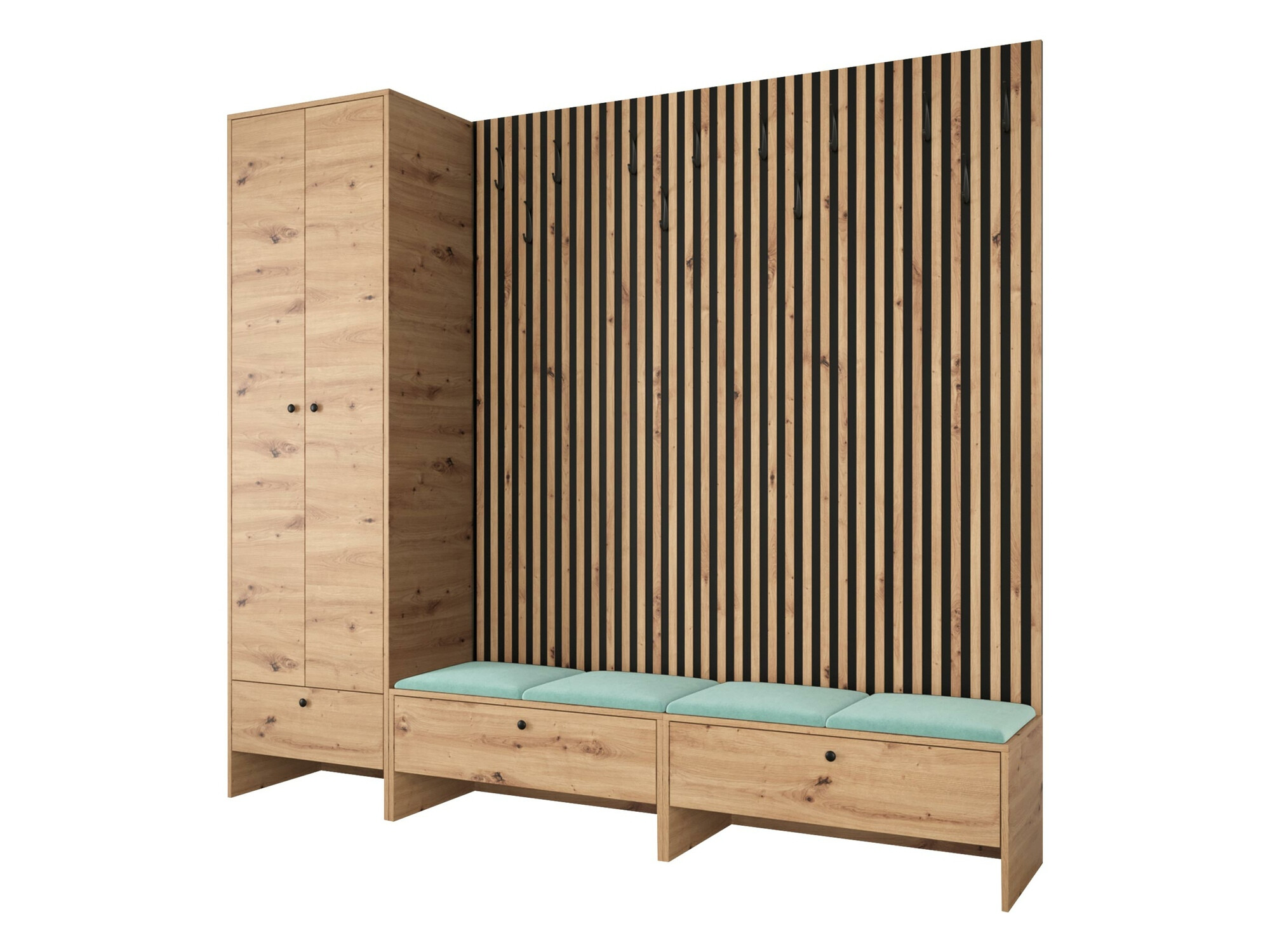 Set za hodnik Hartford 484 (Artisan hrast + Manila 11)