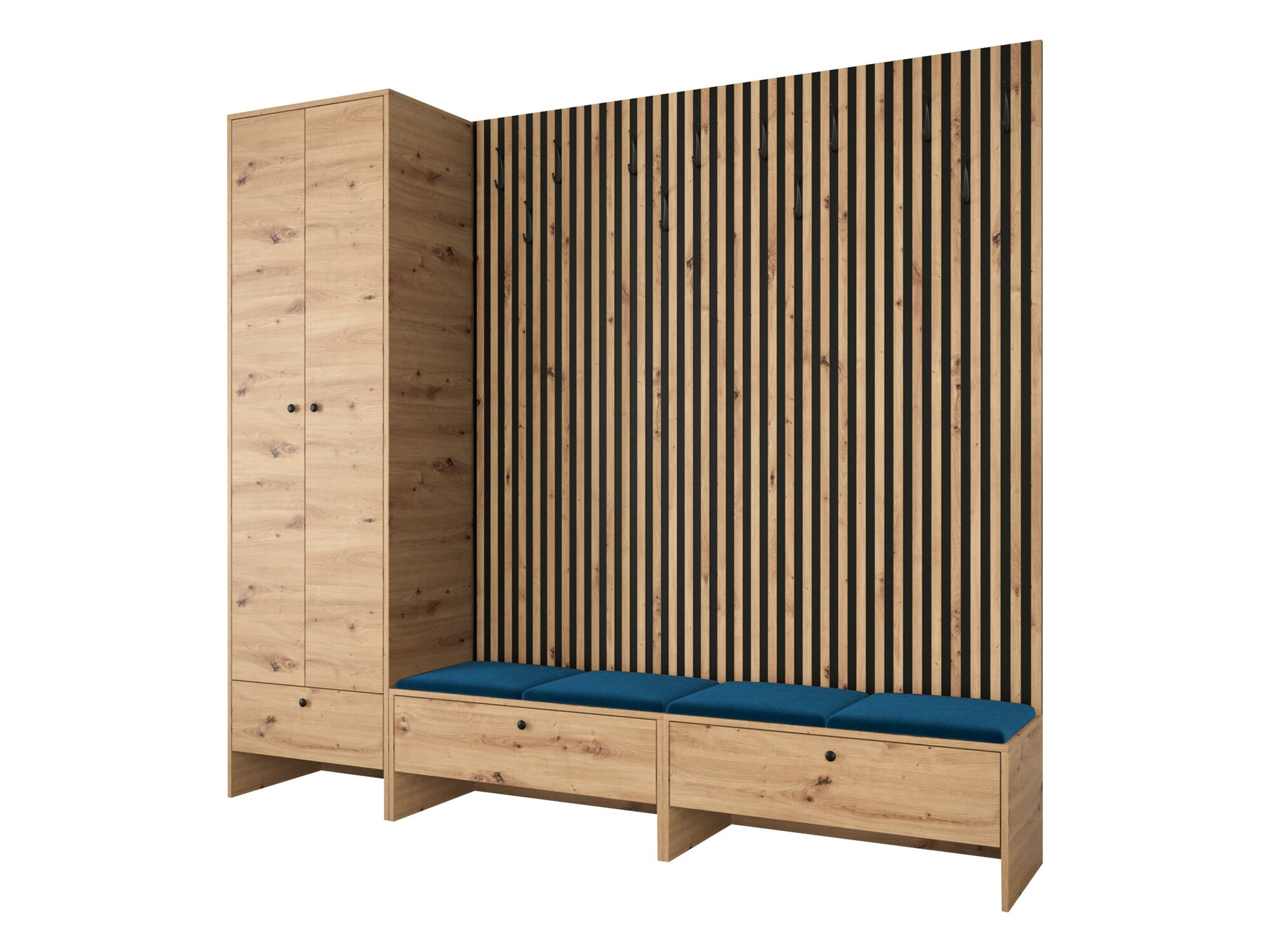 Set za hodnik Hartford 484 (Artisan hrast + Manila 26)