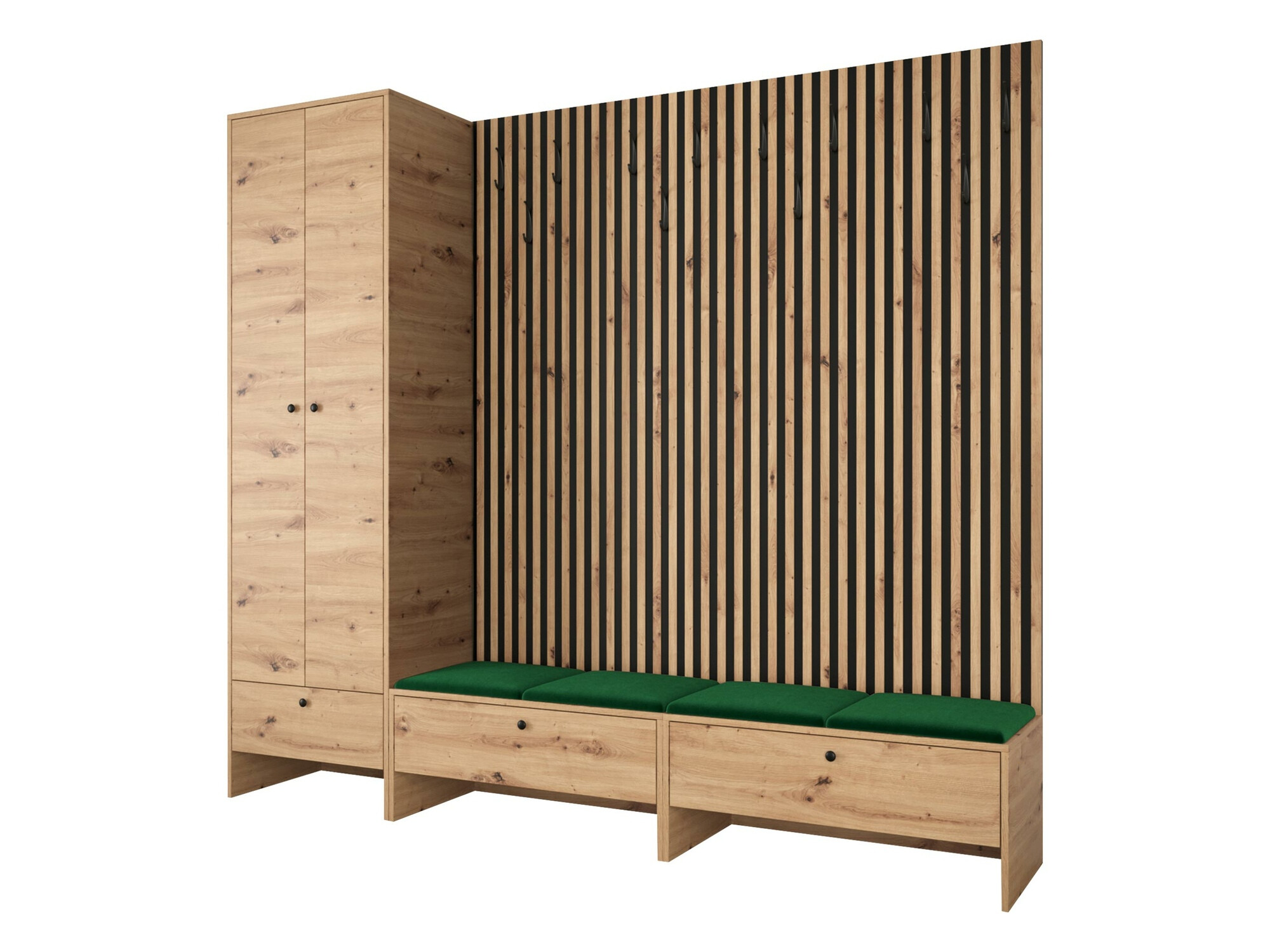 Set za hodnik Hartford 484 (Artisan hrast + Manila 35)