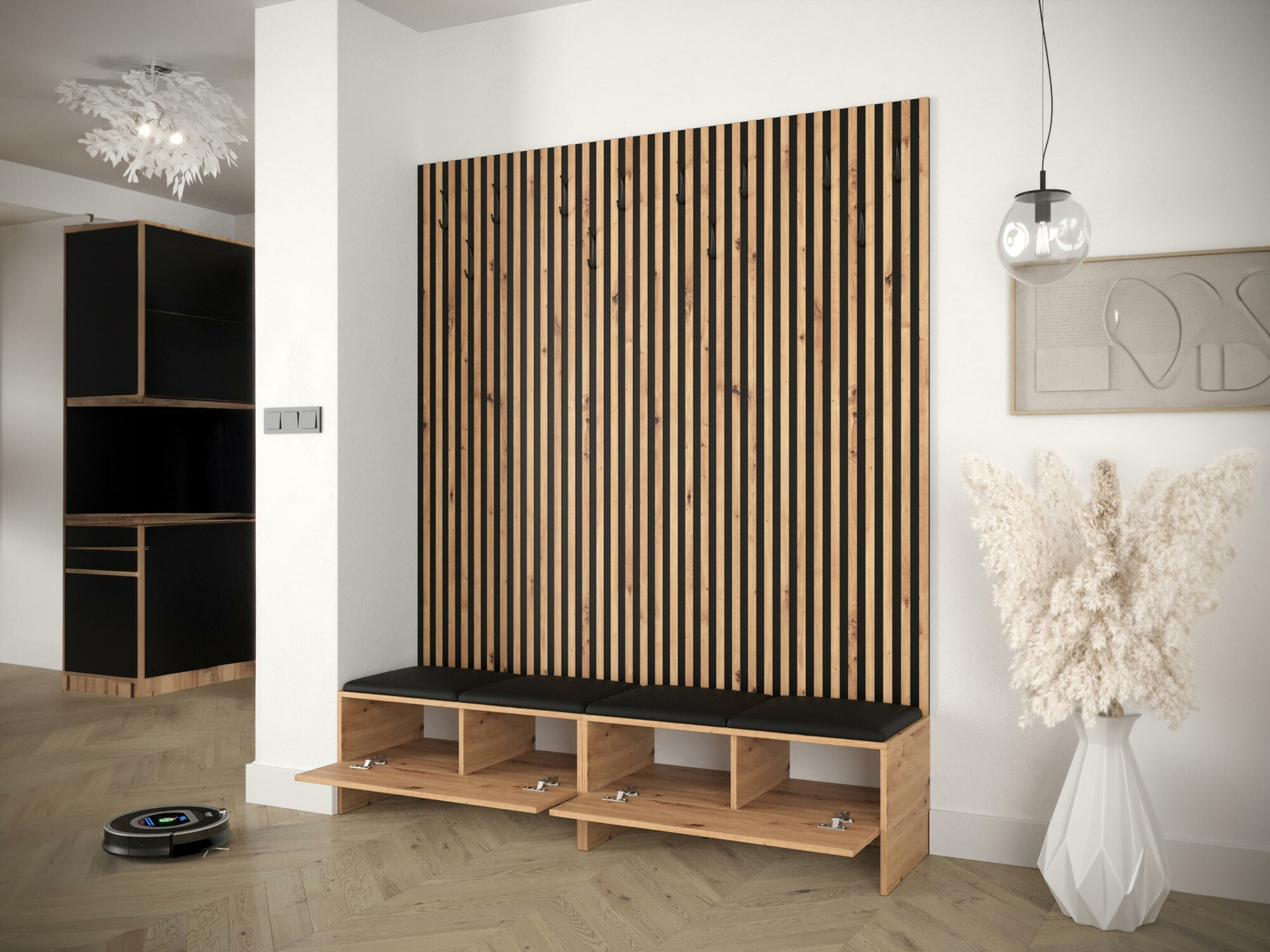 Set za hodnik Hartford 485 (Zanatski hrast + Manila 02)