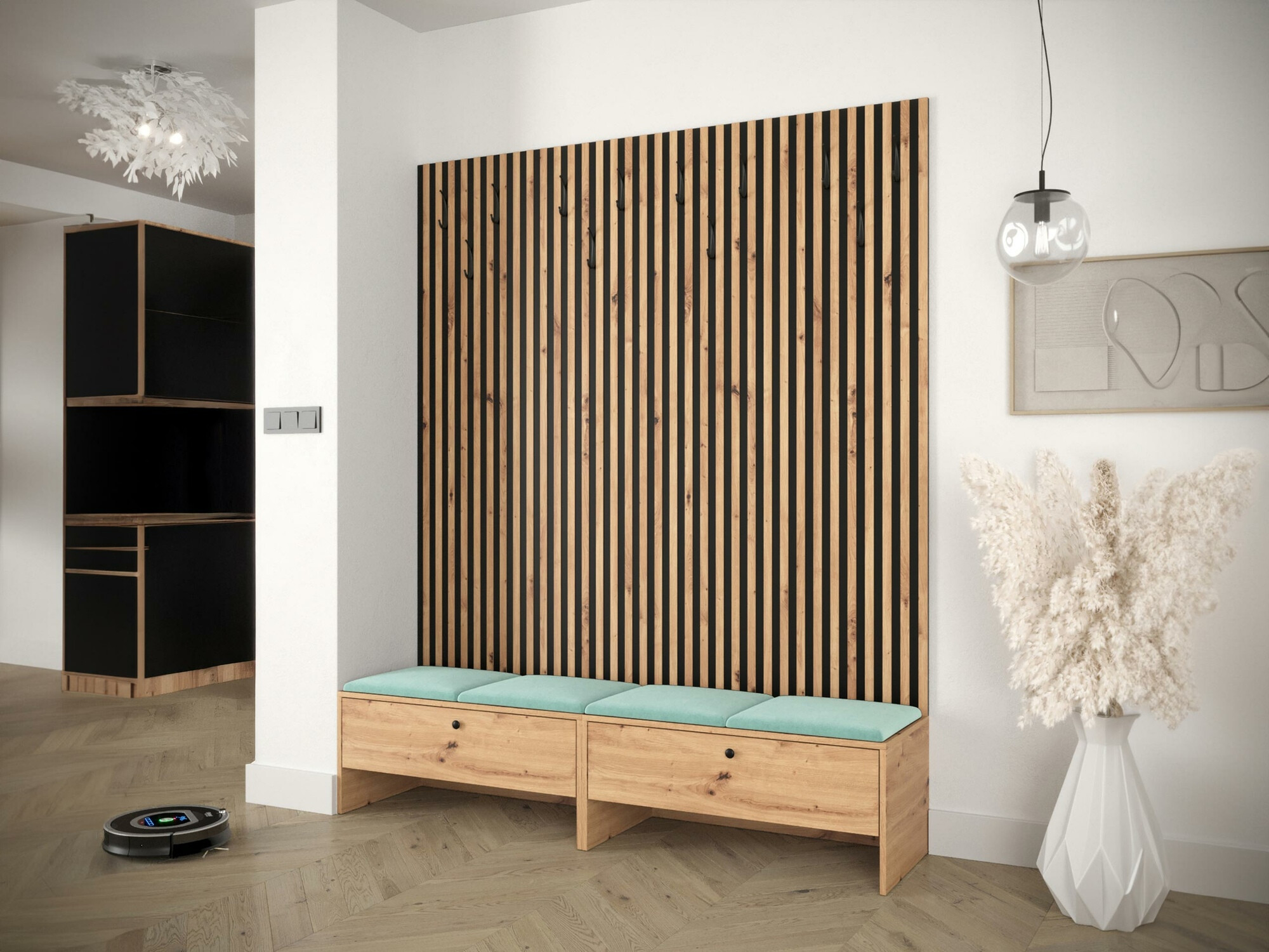 Set za hodnik Hartford 485 (Zanatski hrast + Manila 11)