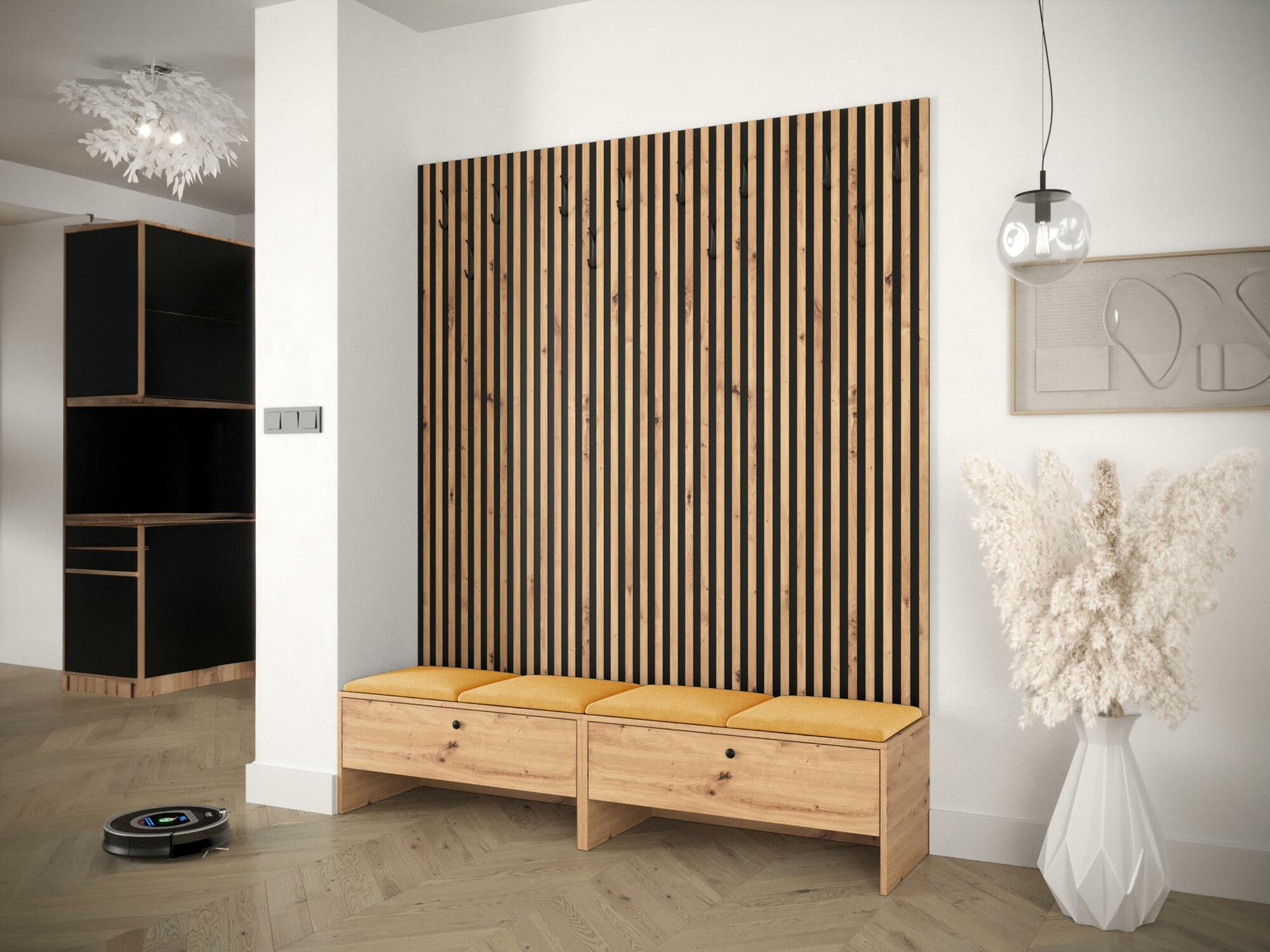 Set za hodnik Hartford 485 (Zanatski hrast + Manila 32)