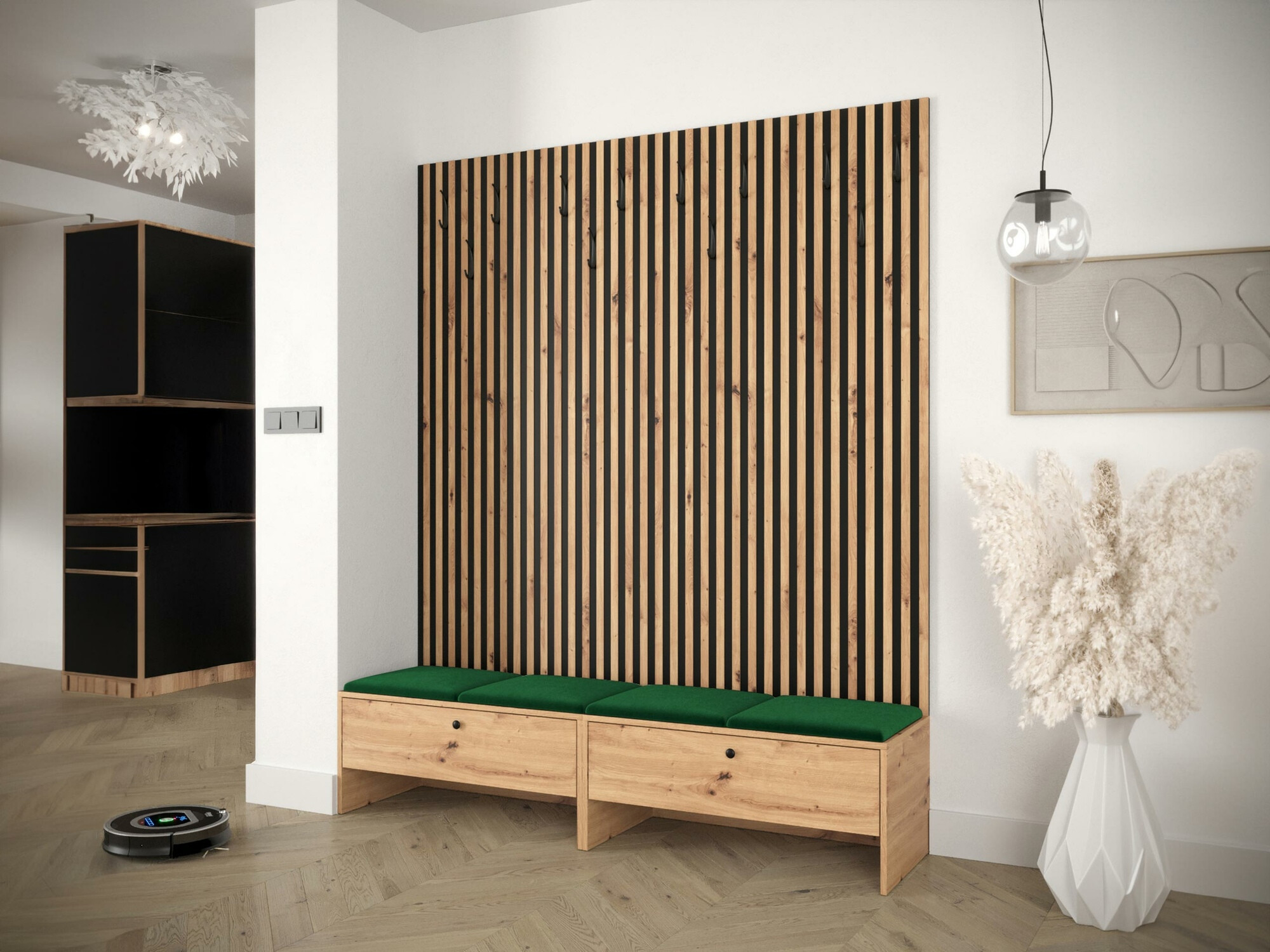 Set za hodnik Hartford 485 (Zanatski hrast + Manila 35)