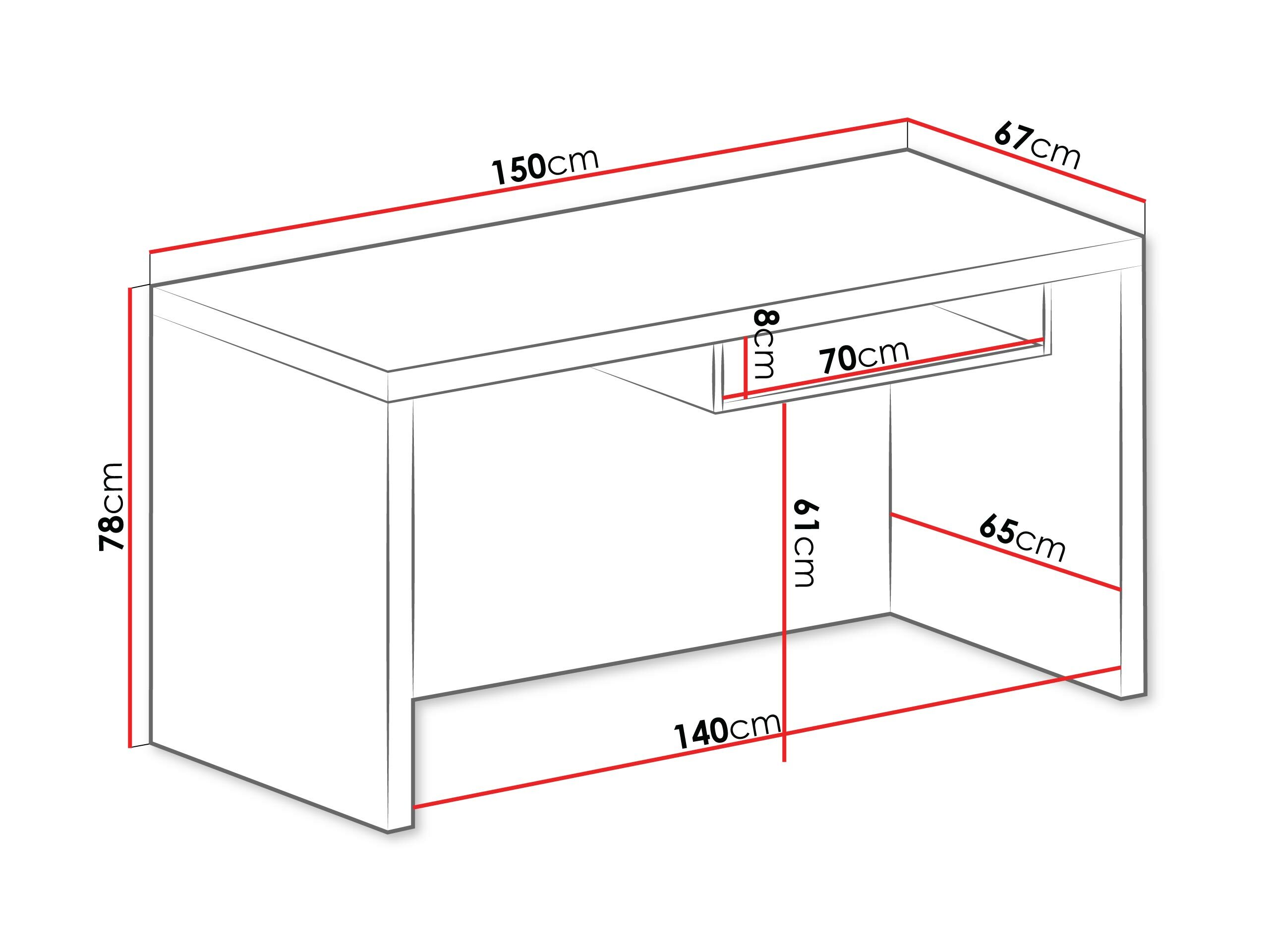 Kancelarijski sto Fiomeri 122 (Santana hrast)
